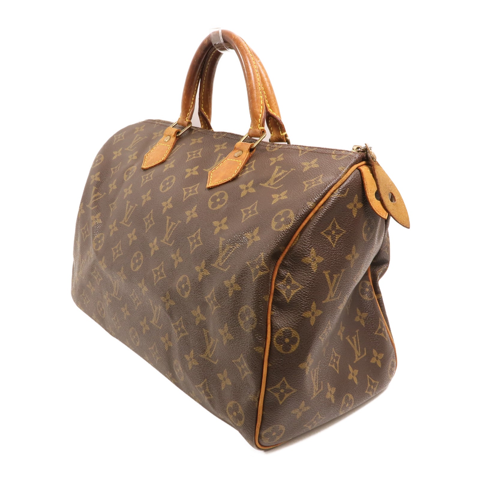 LOUIS VUITTON Monogram Speedy 35金扣手挽袋