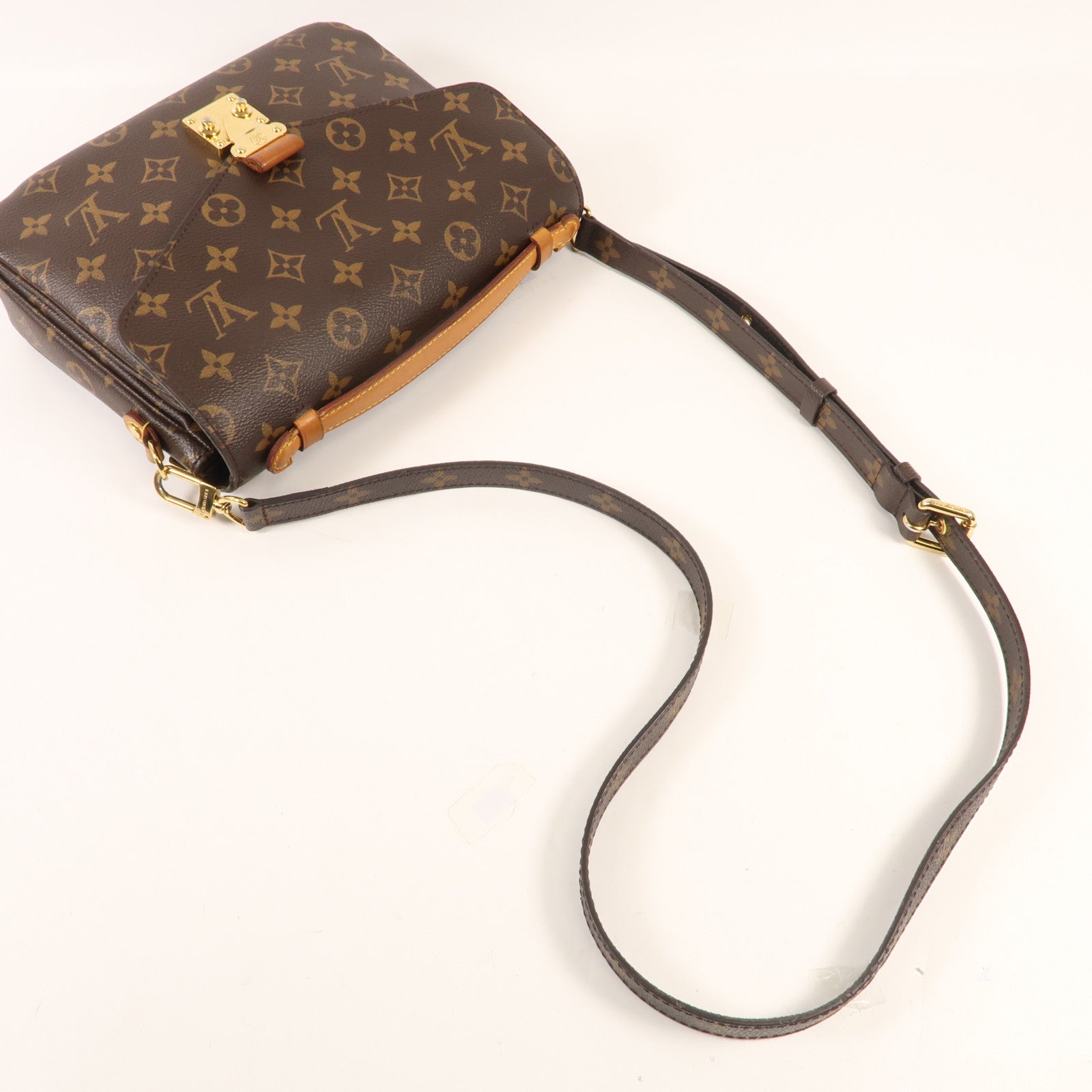 LOUIS VUITTON Monogram Pochette Metis MM金扣手挽肩背兩用袋