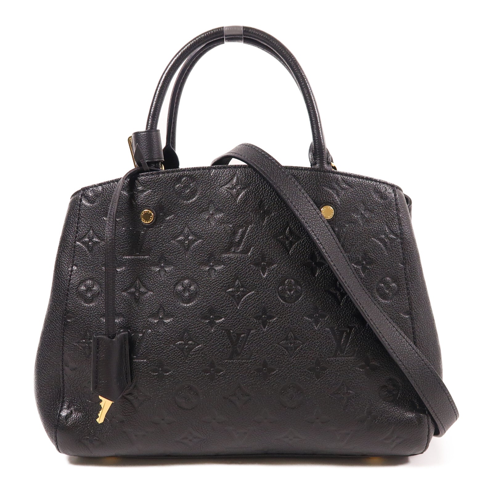 LOUIS VUITTON Monogram Empreinte Montaigne MM手挽肩背兩用袋