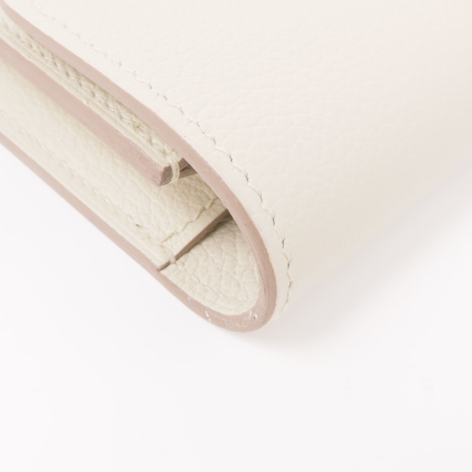 HERMES Evercolor皮革Roulis Slim金扣錢包Beton