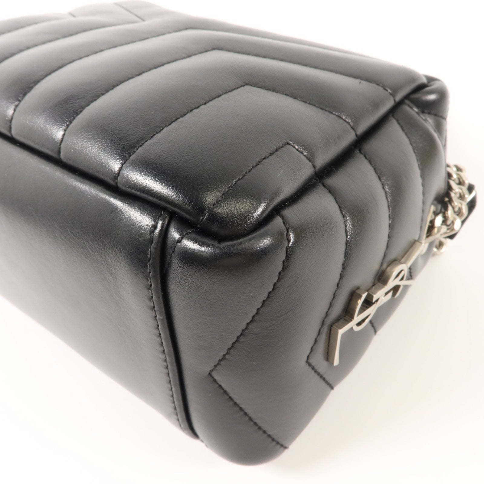 SAINT LAURENT 牛皮皮革LouLou Shoulder Bag鏈帶肩背袋