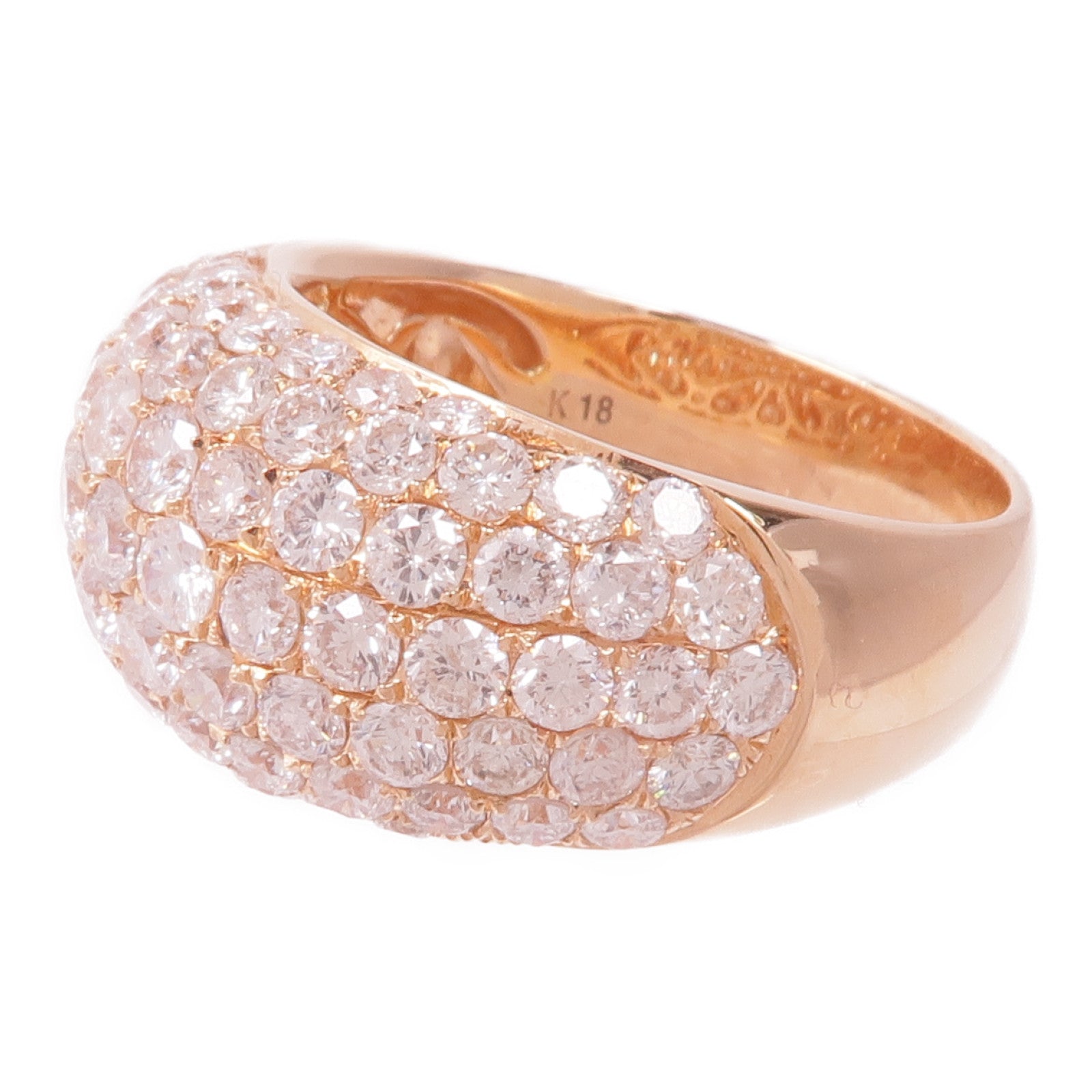 JEWELRY 18K玫瑰金Diamond Ring鑽石戒指US#6.75