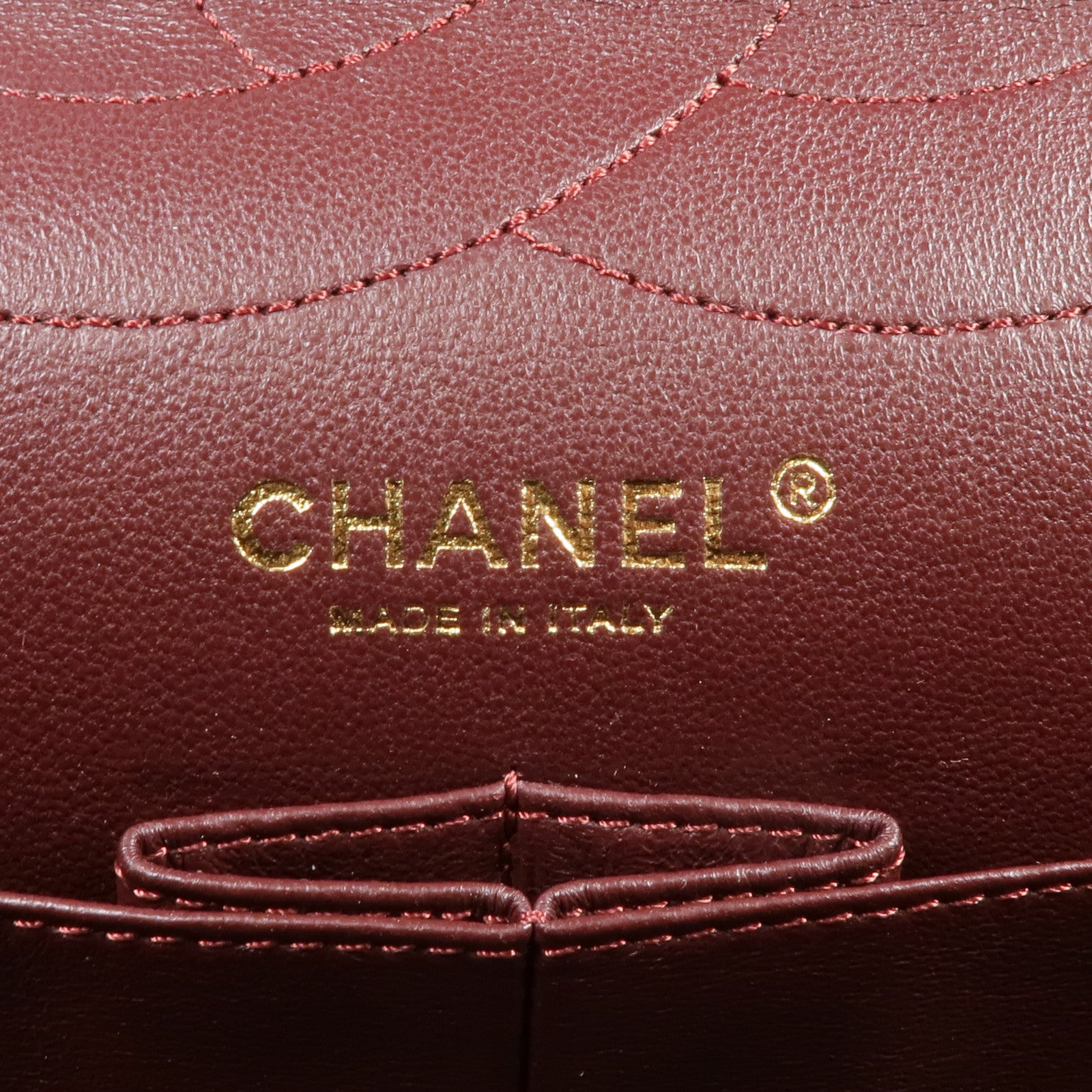 CHANEL 牛皮皮革2.55 Large金扣鏈帶肩背袋