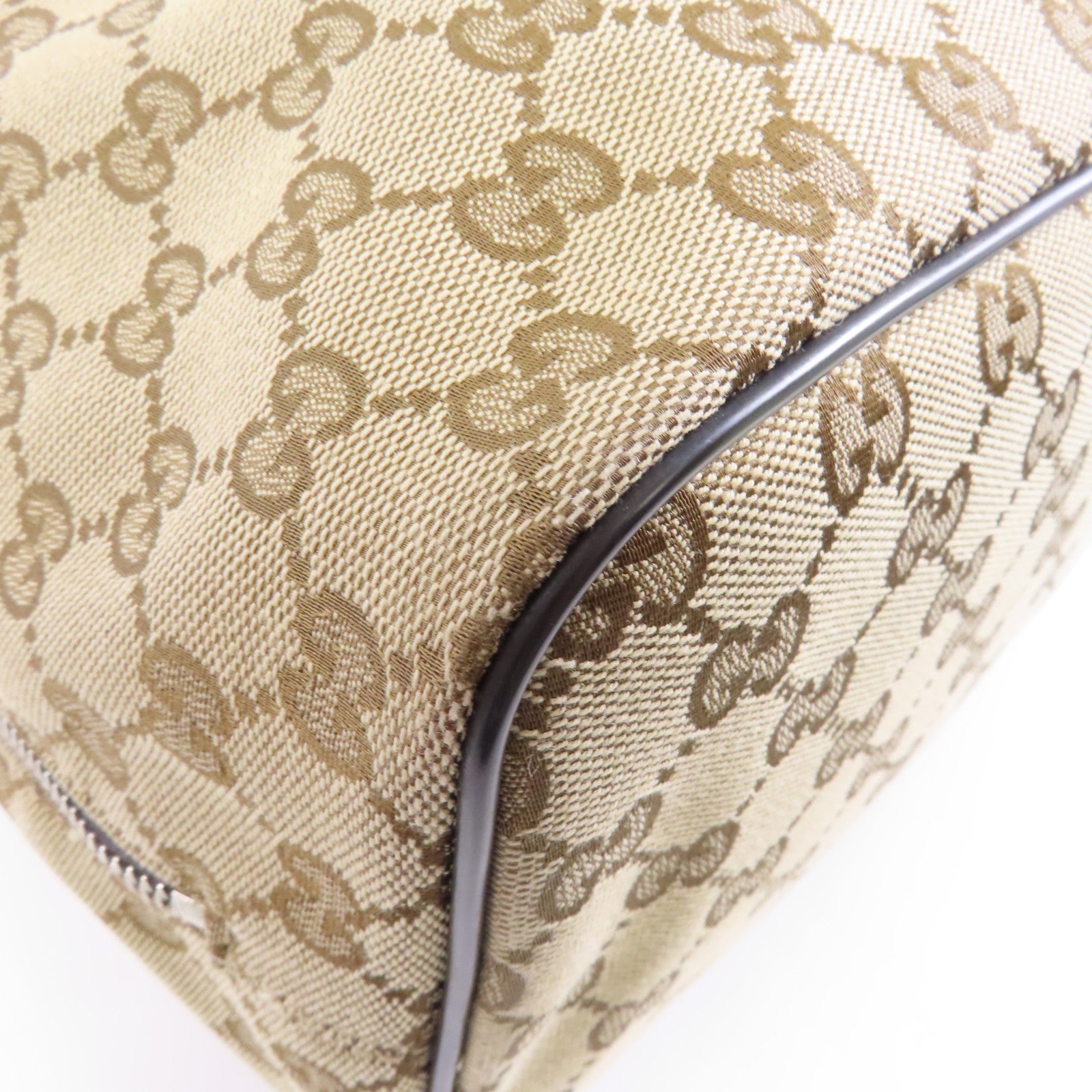 GUCCI 帆布Backpack銀扣背包啡色
