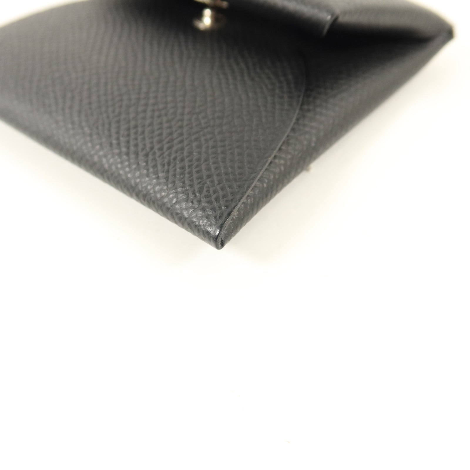 HERMES Epsom皮革Bastia Coin Purse零錢包Noir
