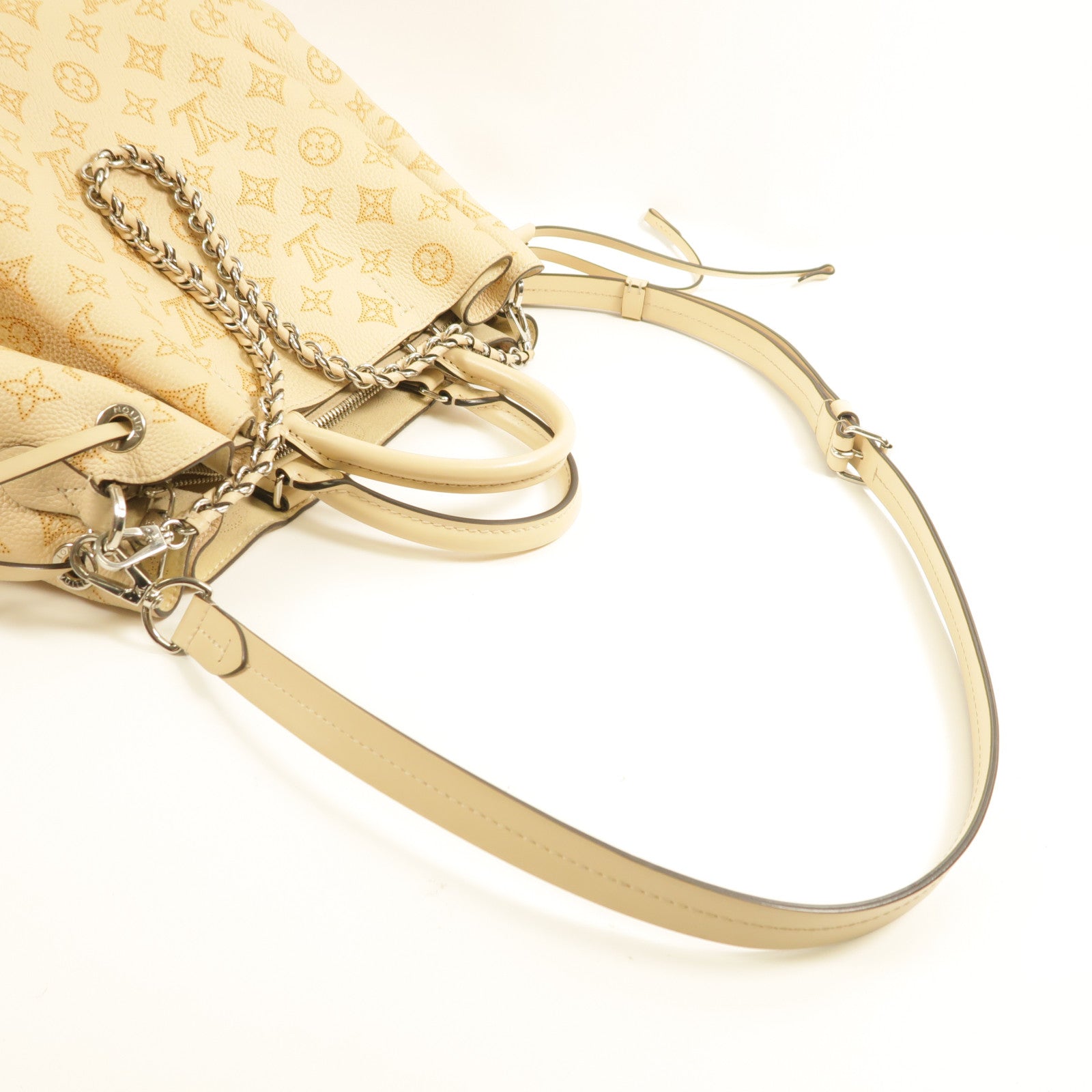 LOUIS VUITTON Mahina Bella Tote Mahina銀扣手挽肩背兩用袋