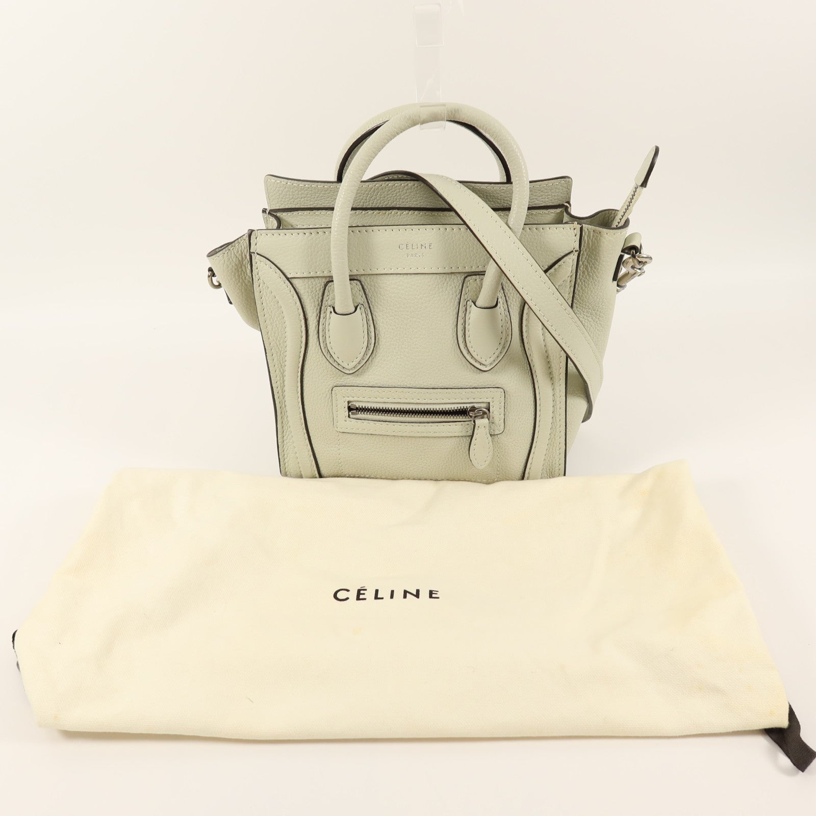 CELINE 牛皮皮革Nano Luggage手挽肩背兩用袋