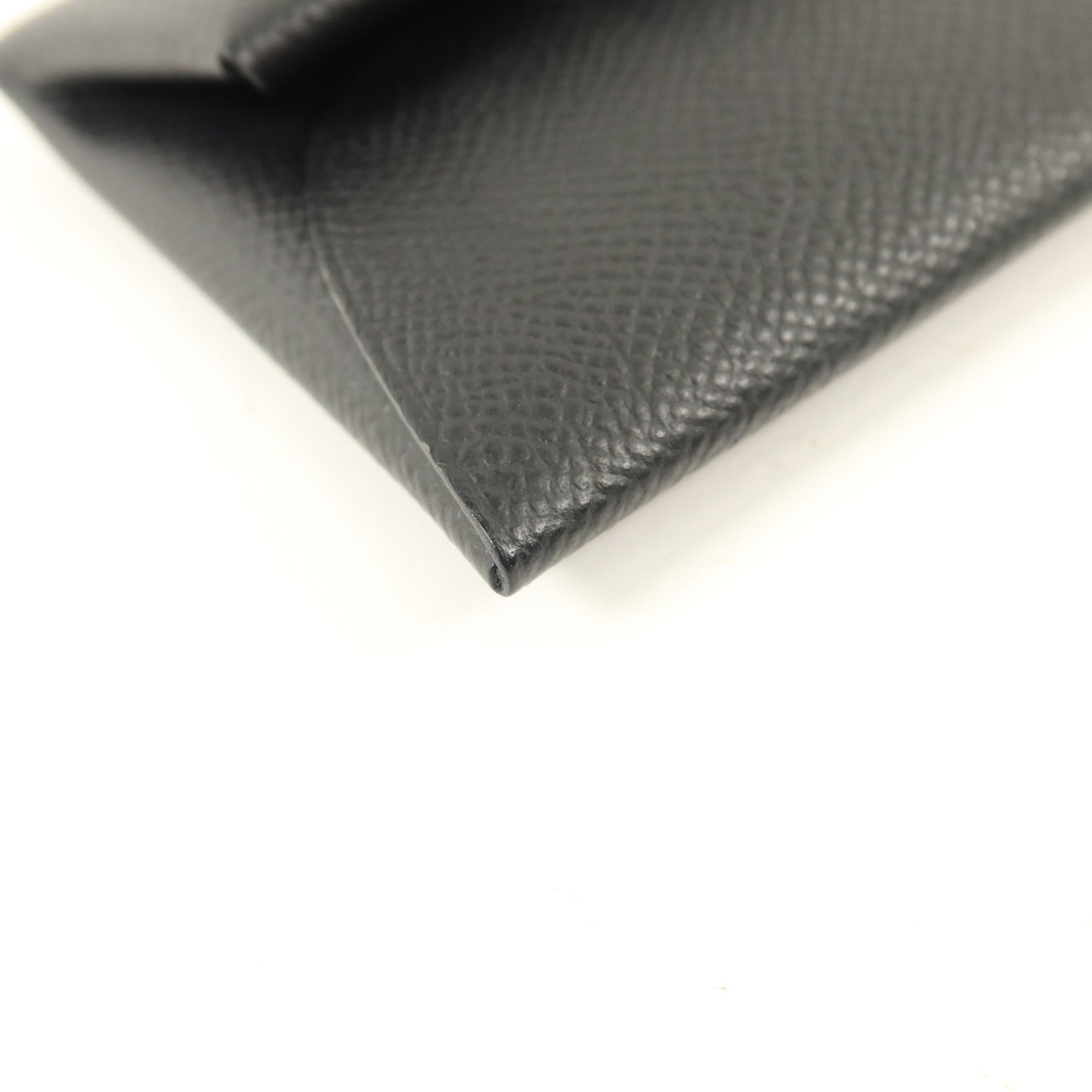 HERMES Epsom皮革Bastia Coin Purse零錢包Noir