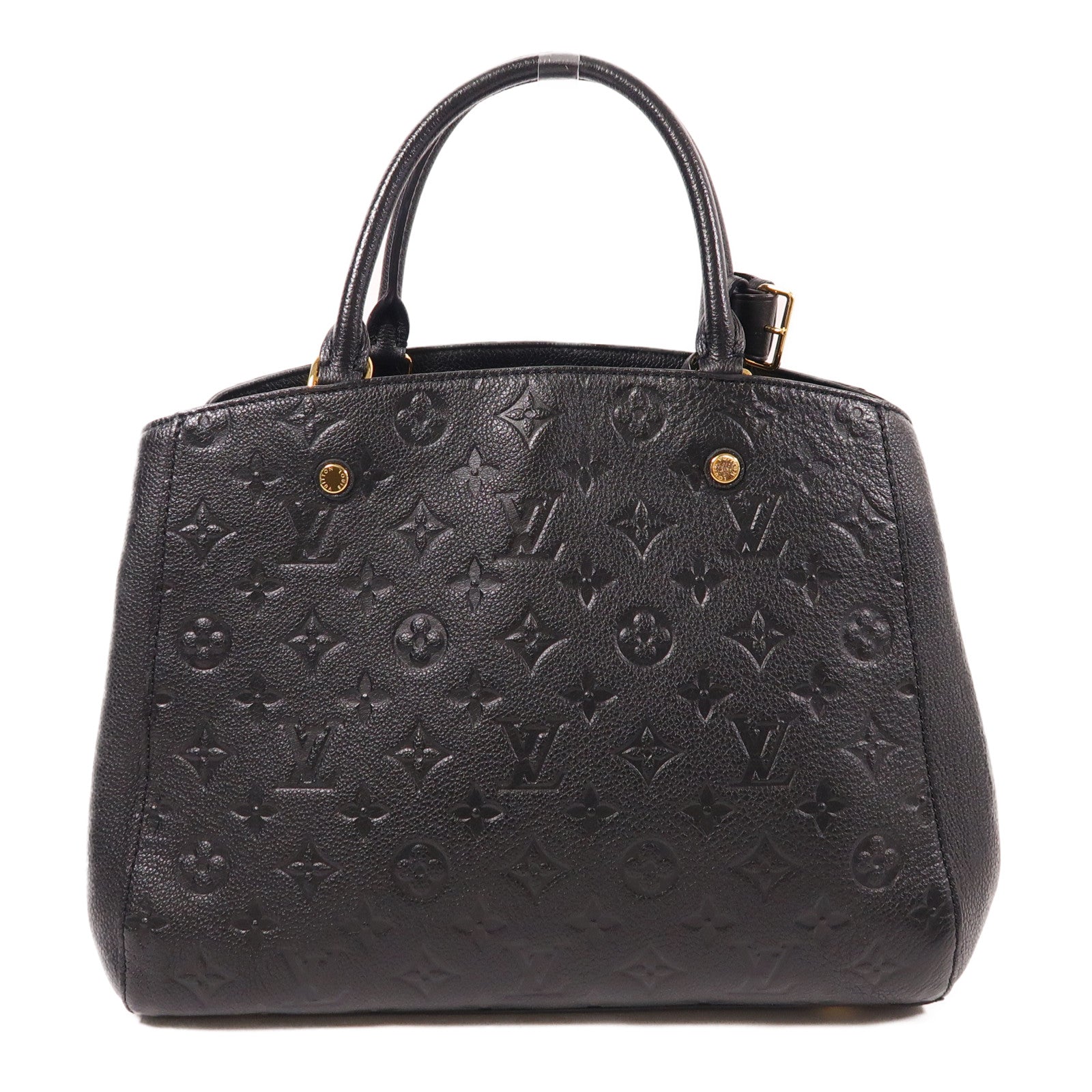 LOUIS VUITTON Monogram Empreinte Montaigne MM手挽肩背兩用袋