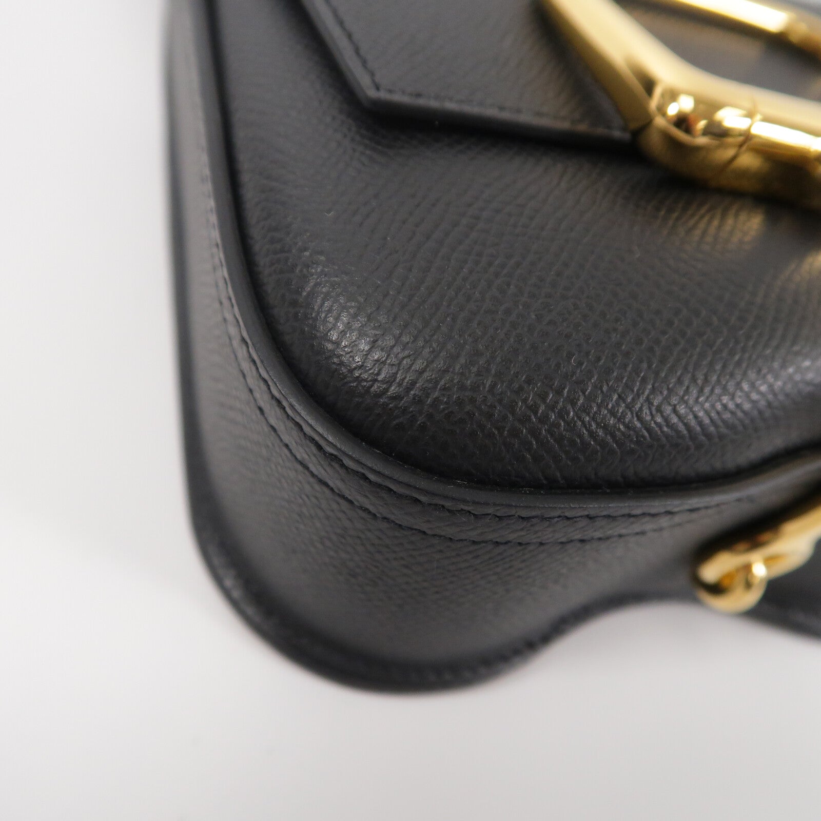 HERMES Epsom皮革Della Cavalleria Mini肩背袋Noir