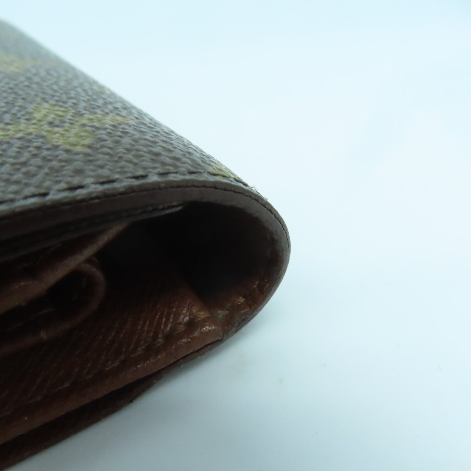 LOUIS VUITTON Monogram Porte-tresor Etui Papiers金扣錢包啡色