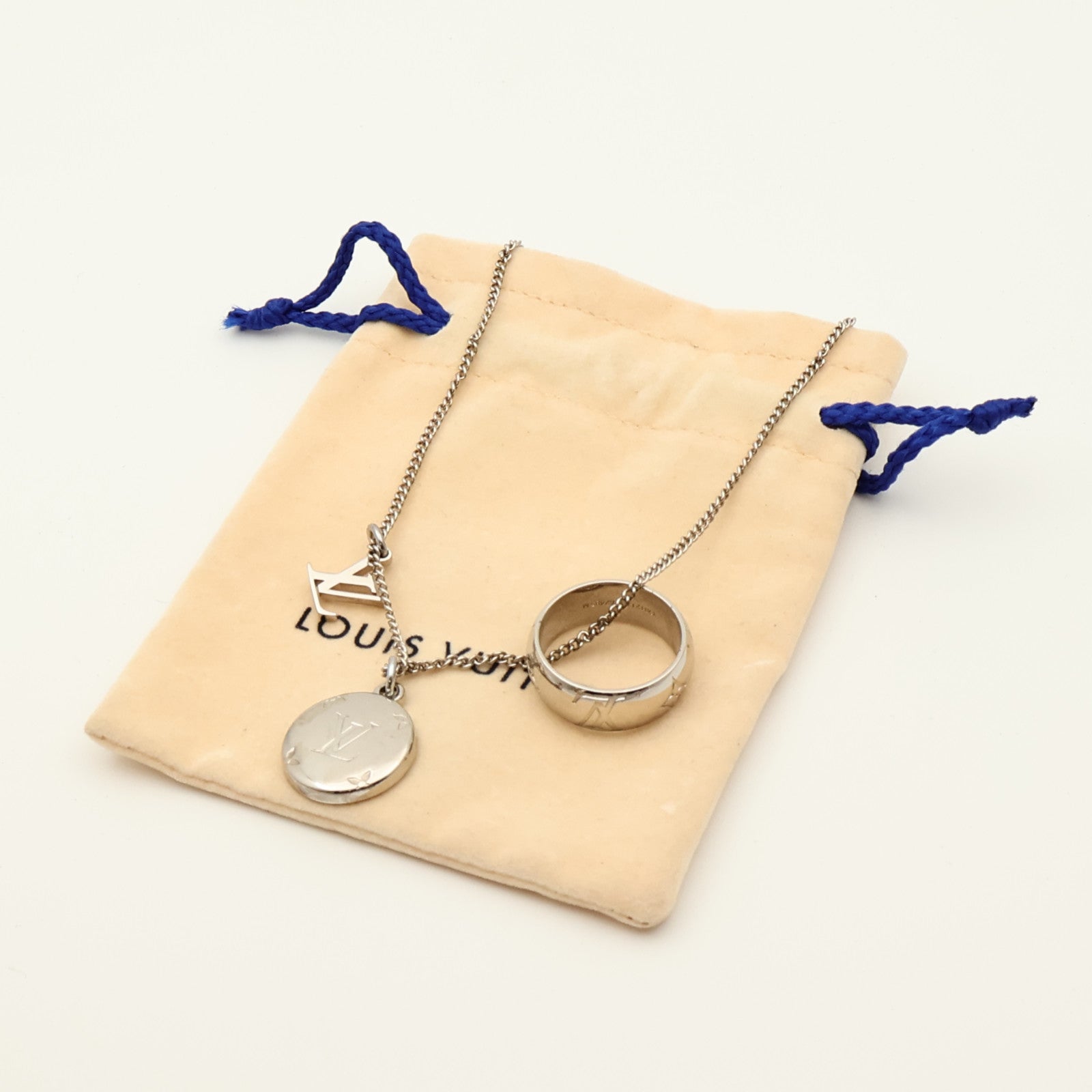 LOUIS VUITTON 金屬Monogram Charms Necklace項鍊