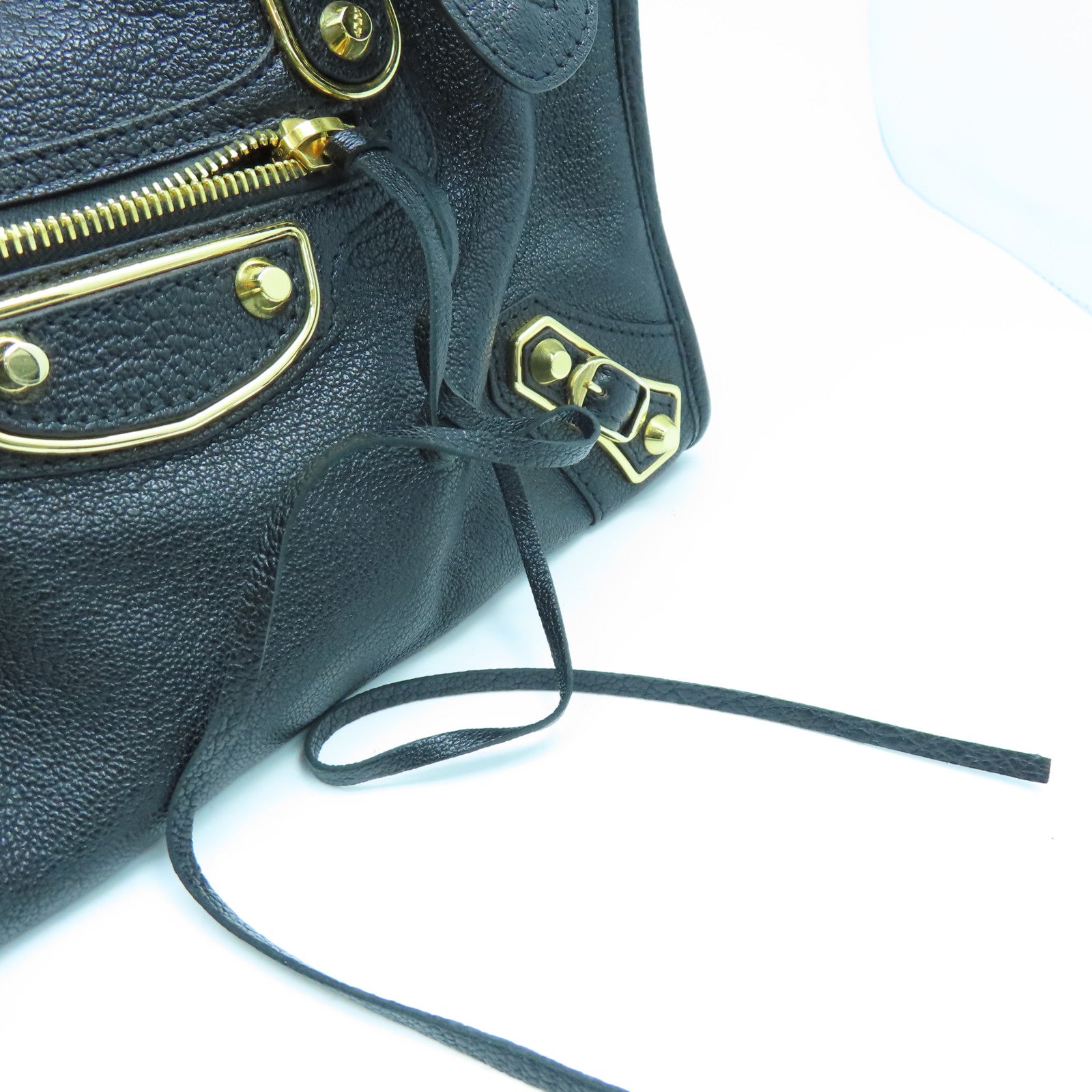 BALENCIAGA 【激減優惠】牛皮牛革City Small金扣手挽肩背兩用袋黑色