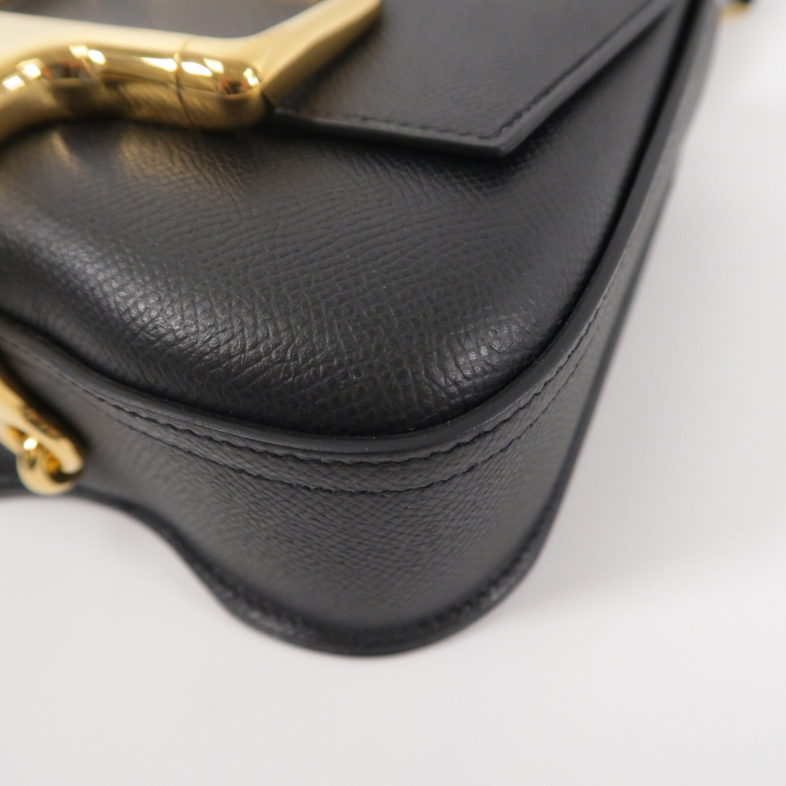 HERMES Epsom皮革Della Cavalleria Mini肩背袋Noir