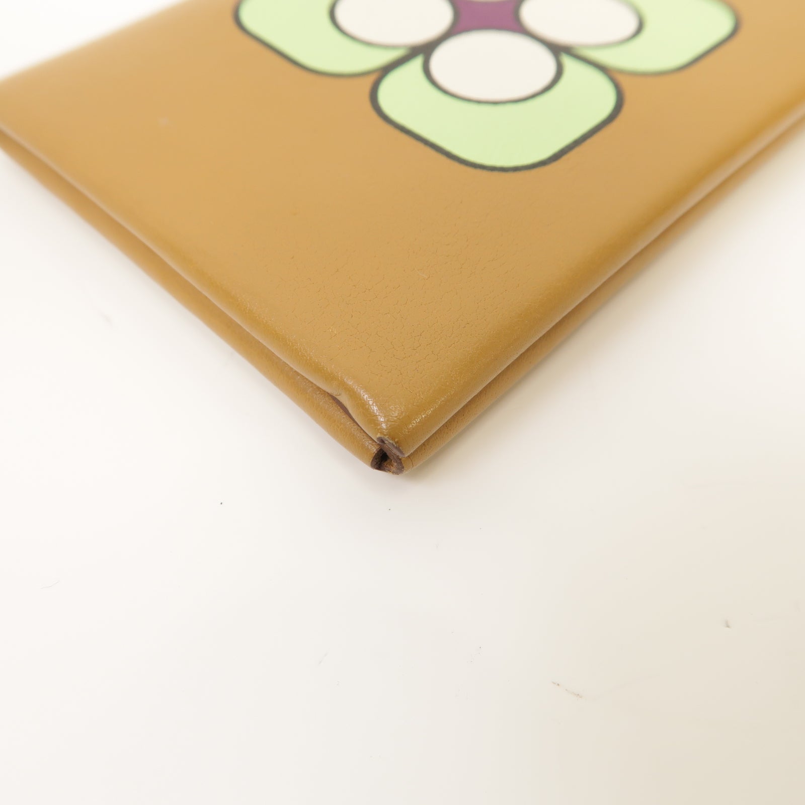 HERMES Swift皮革Calvi Duo Compact Card Holder銀扣卡片套芝麻色