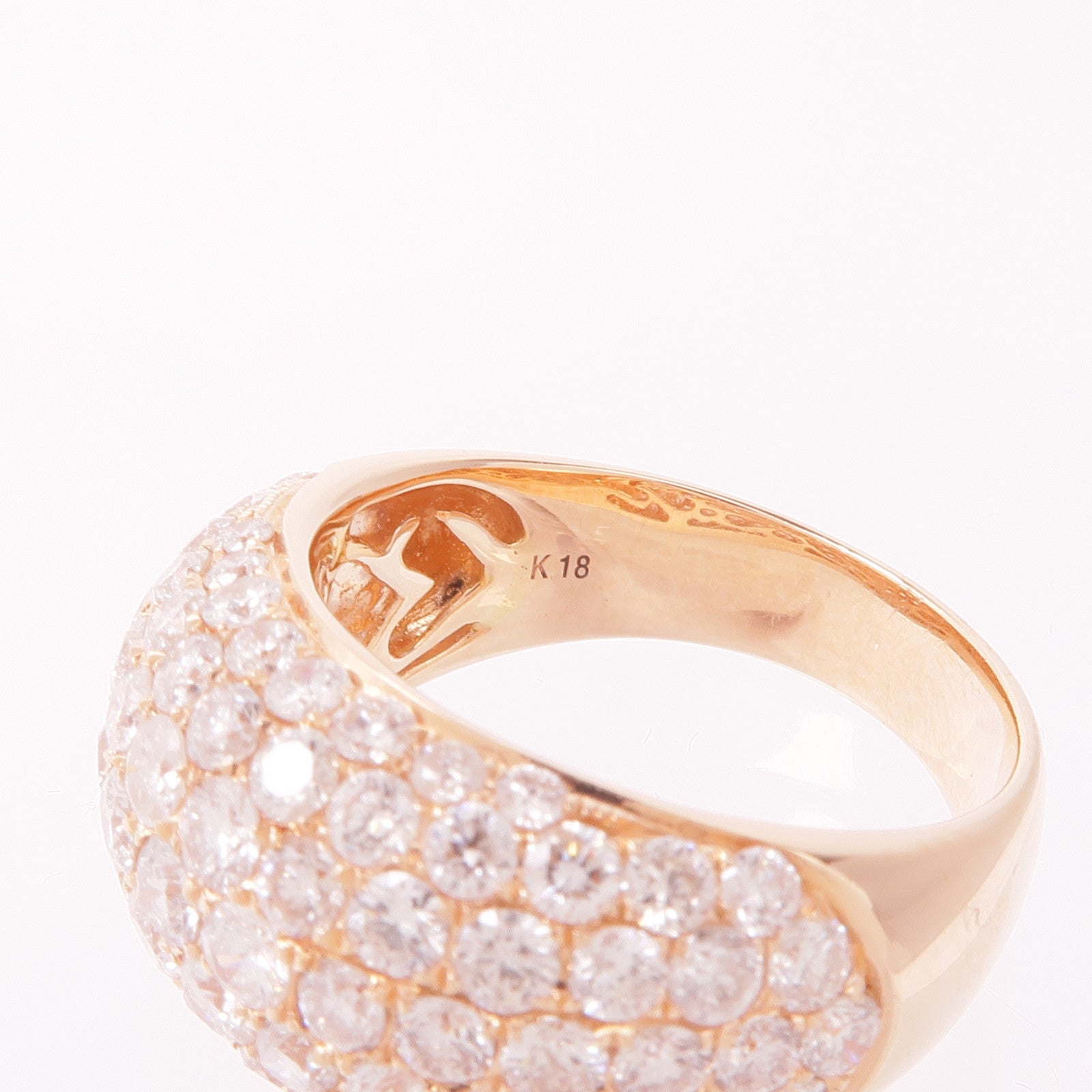 JEWELRY 18K玫瑰金Diamond Ring鑽石戒指US#6.75