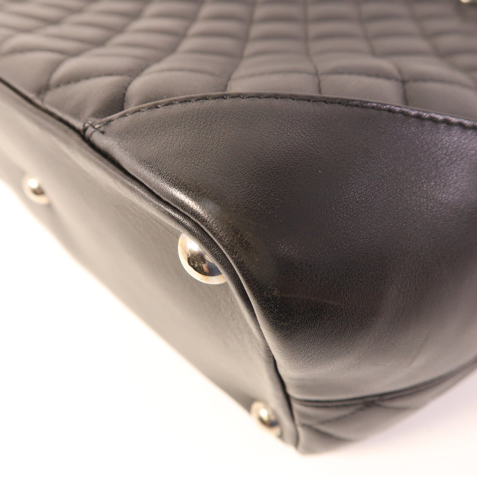 CHANEL 牛皮皮革Cambon Tote Bag銀扣手挽袋