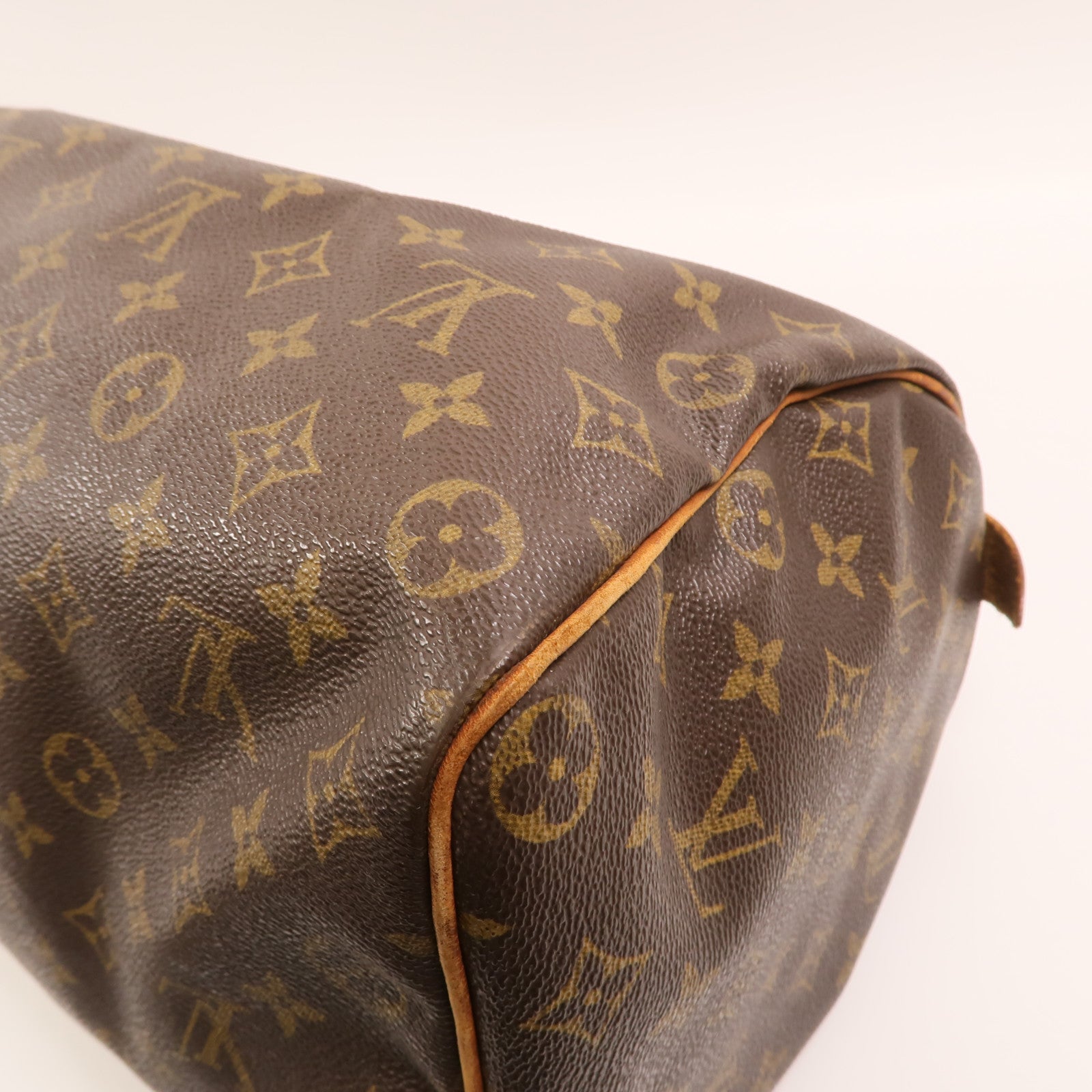 LOUIS VUITTON Monogram Speedy 35金扣手挽袋