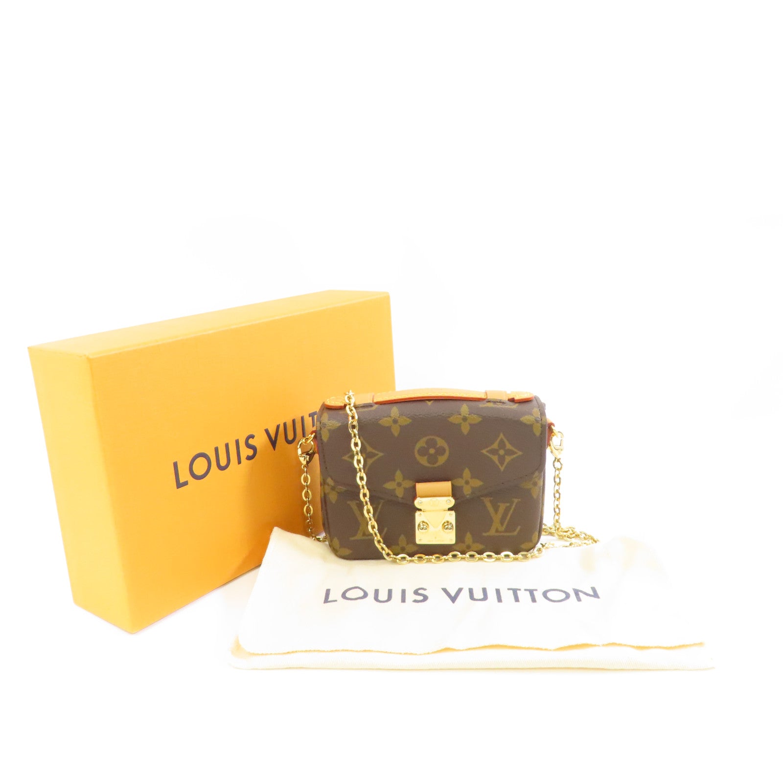 LOUIS VUITTON (PRICE DOWN) LV GHW Micro Metis 2way Shoulder Bag M81267 Monogram Brown