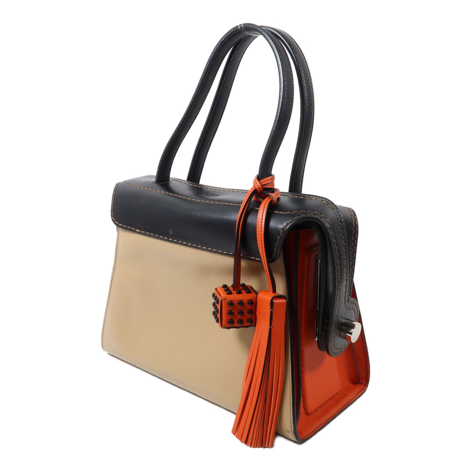 TOD'S 牛皮皮革Twist Bag手挽袋