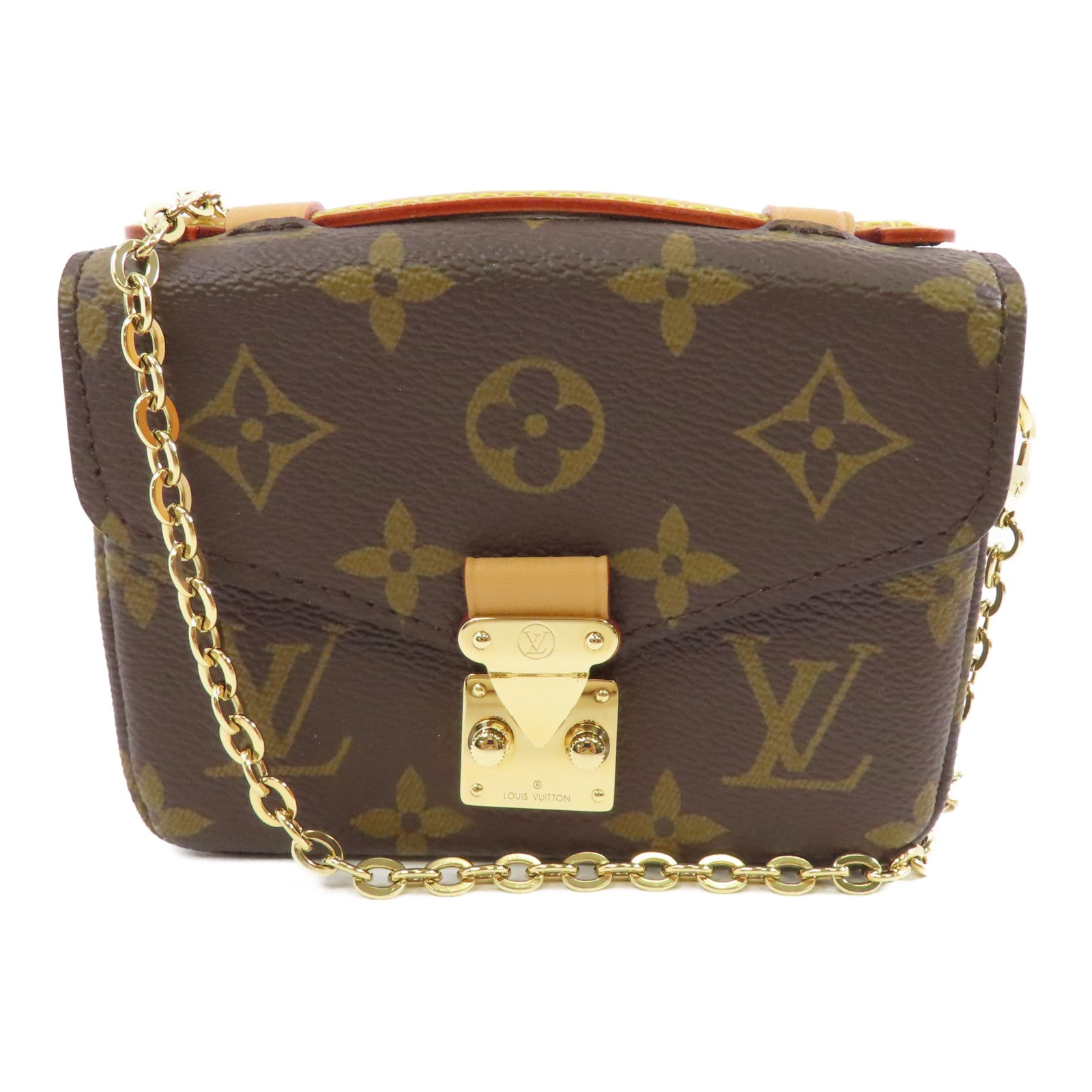 LOUIS VUITTON (PRICE DOWN) LV GHW Micro Metis 2way Shoulder Bag M81267 Monogram Brown