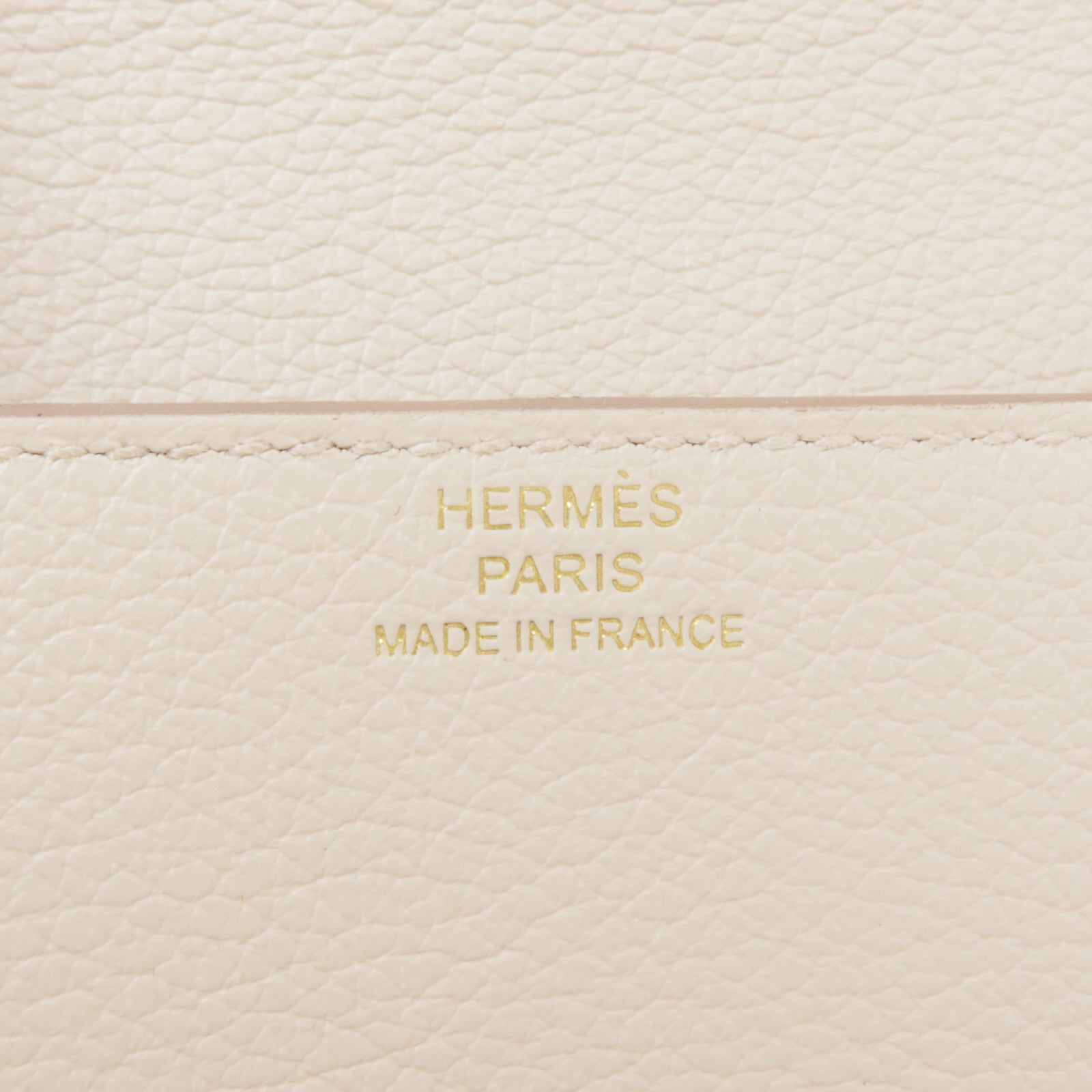 HERMES Evercolor皮革Roulis Slim金扣錢包Beton