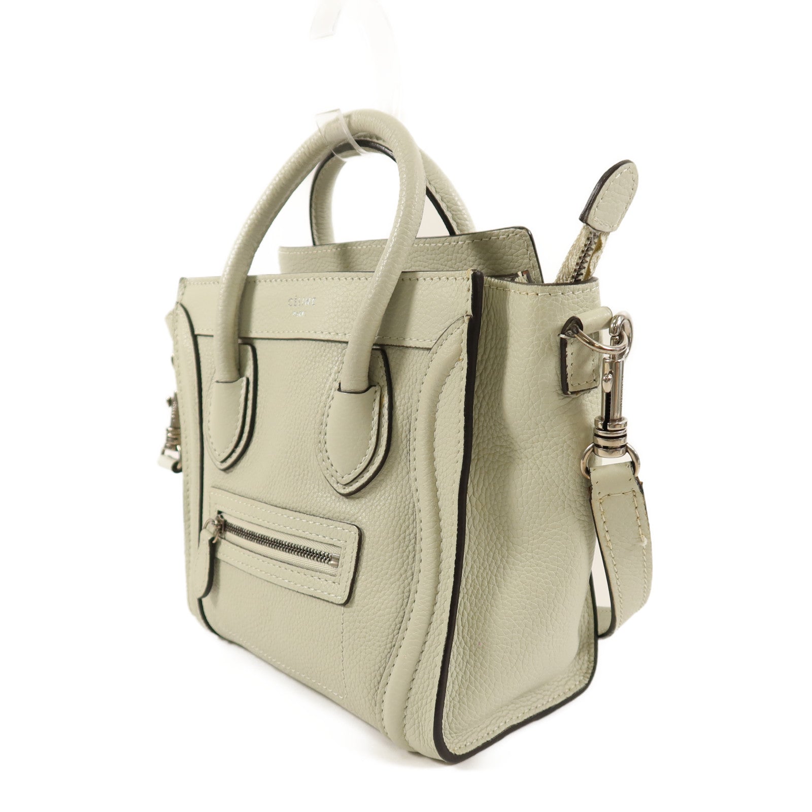 CELINE 牛皮皮革Nano Luggage手挽肩背兩用袋