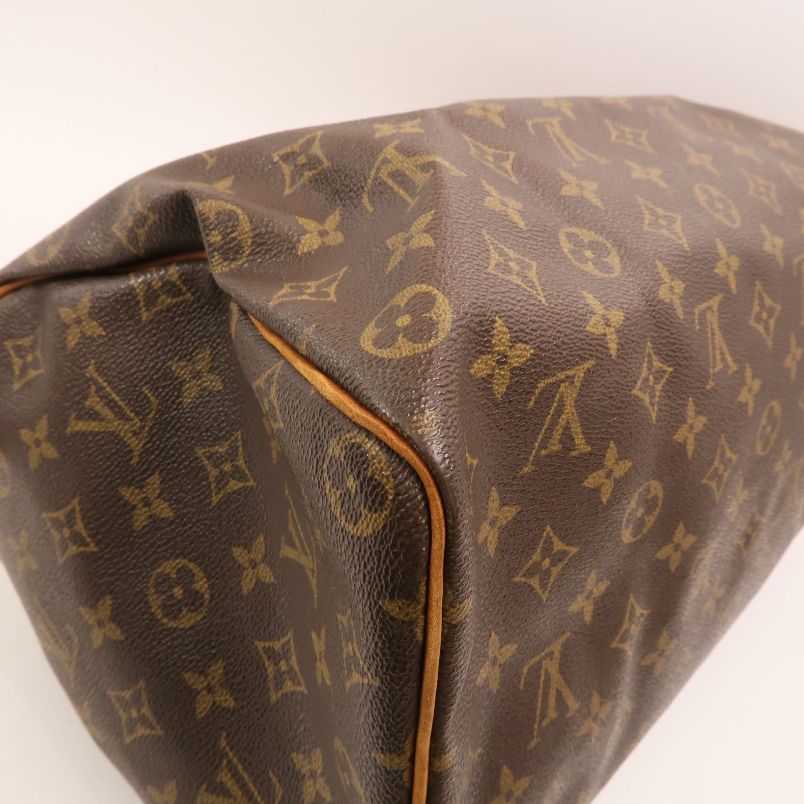 LOUIS VUITTON Monogram Speedy 35金扣手挽袋