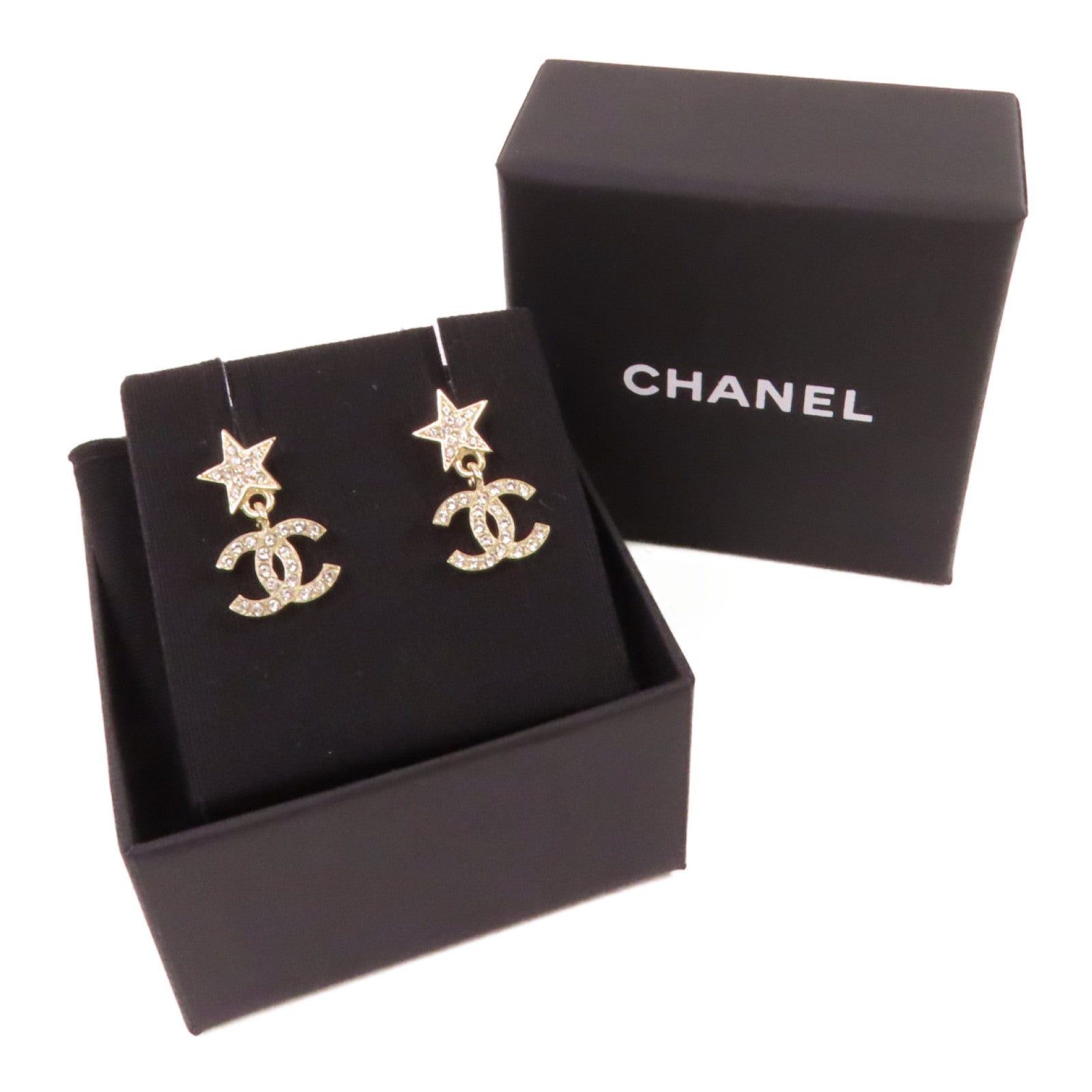 CHANEL 金屬CC Star Earrings耳環