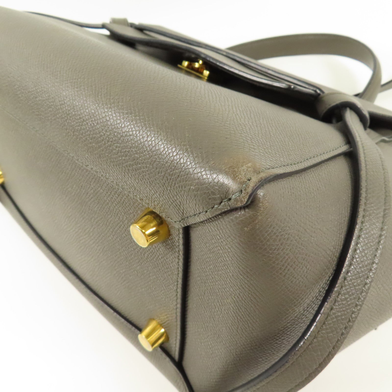 CELINE 牛皮皮革Mini Belt Bag金扣手挽肩背兩用袋