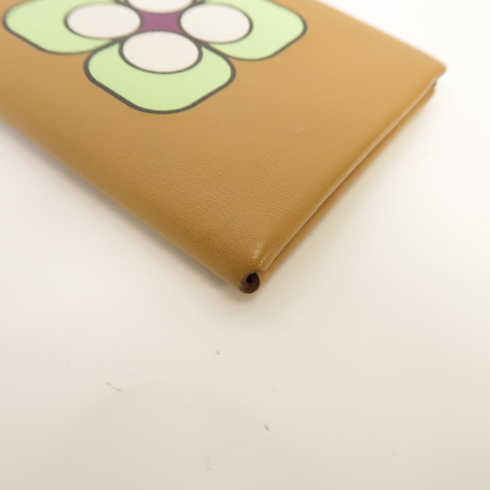 HERMES Swift皮革Calvi Duo Compact Card Holder銀扣卡片套芝麻色