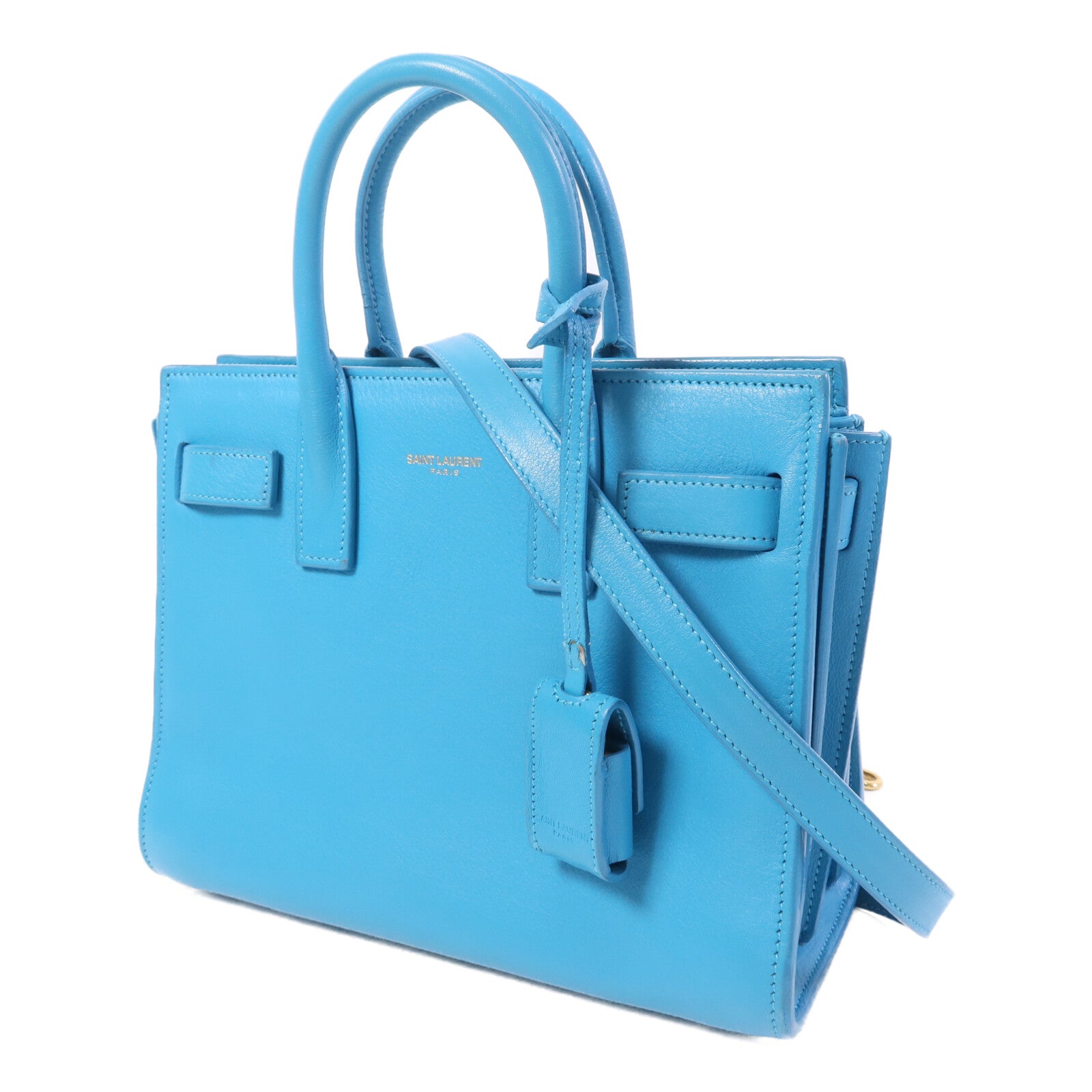 SAINT LAURENT 牛皮皮革Sac De Jour金扣手挽肩背兩用袋