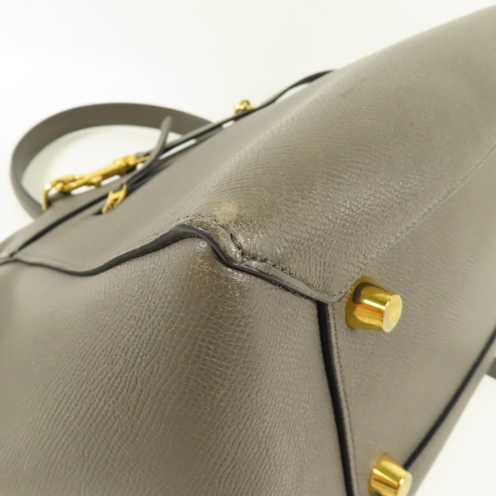 CELINE 牛皮皮革Mini Belt Bag金扣手挽肩背兩用袋