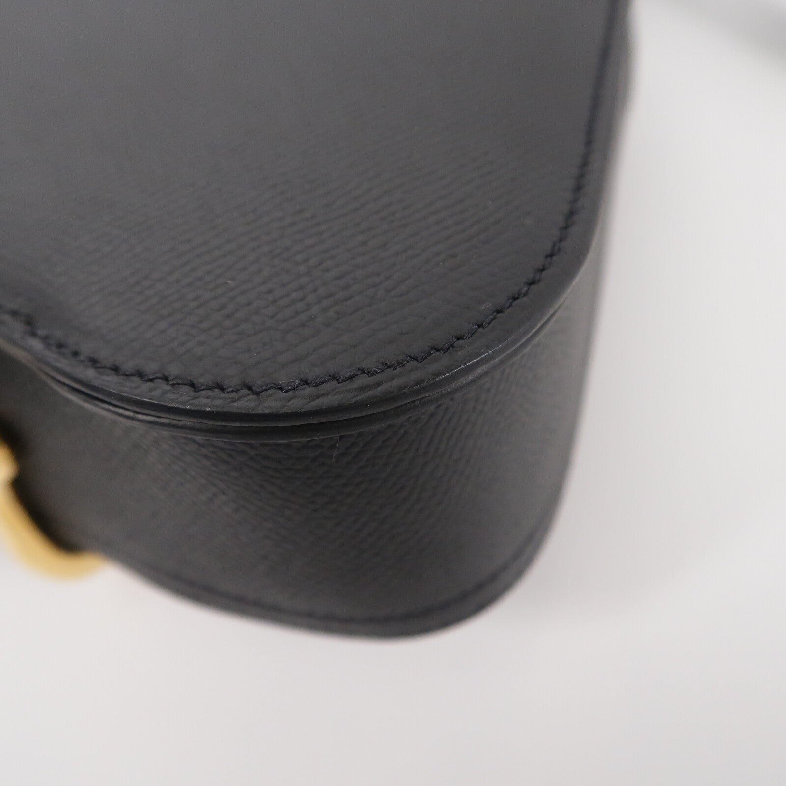 HERMES Epsom皮革Della Cavalleria Mini肩背袋Noir