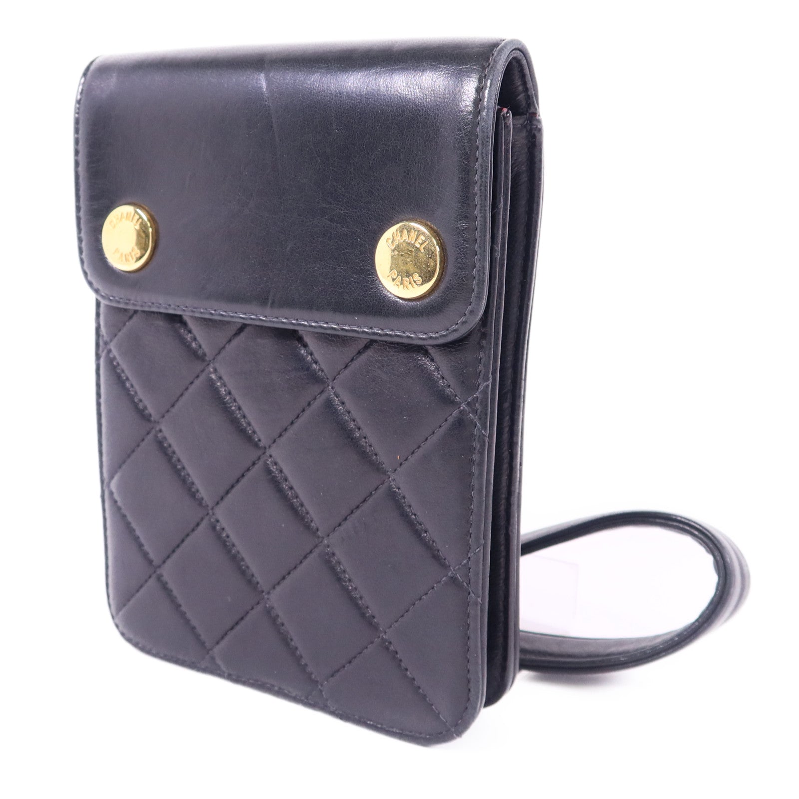 CHANEL 羊皮皮革Waist Bag金扣腰包