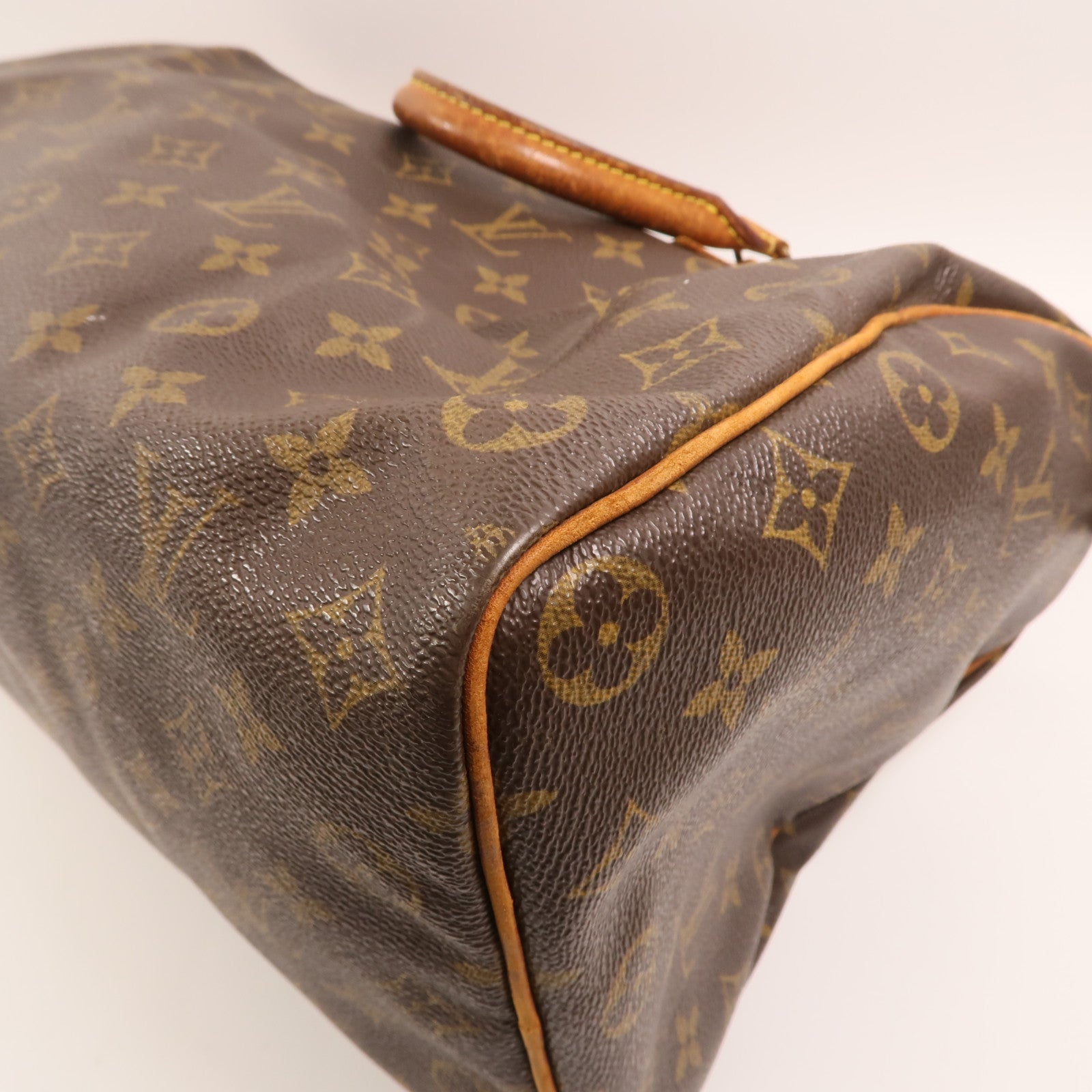 LOUIS VUITTON Monogram Speedy 35金扣手挽袋