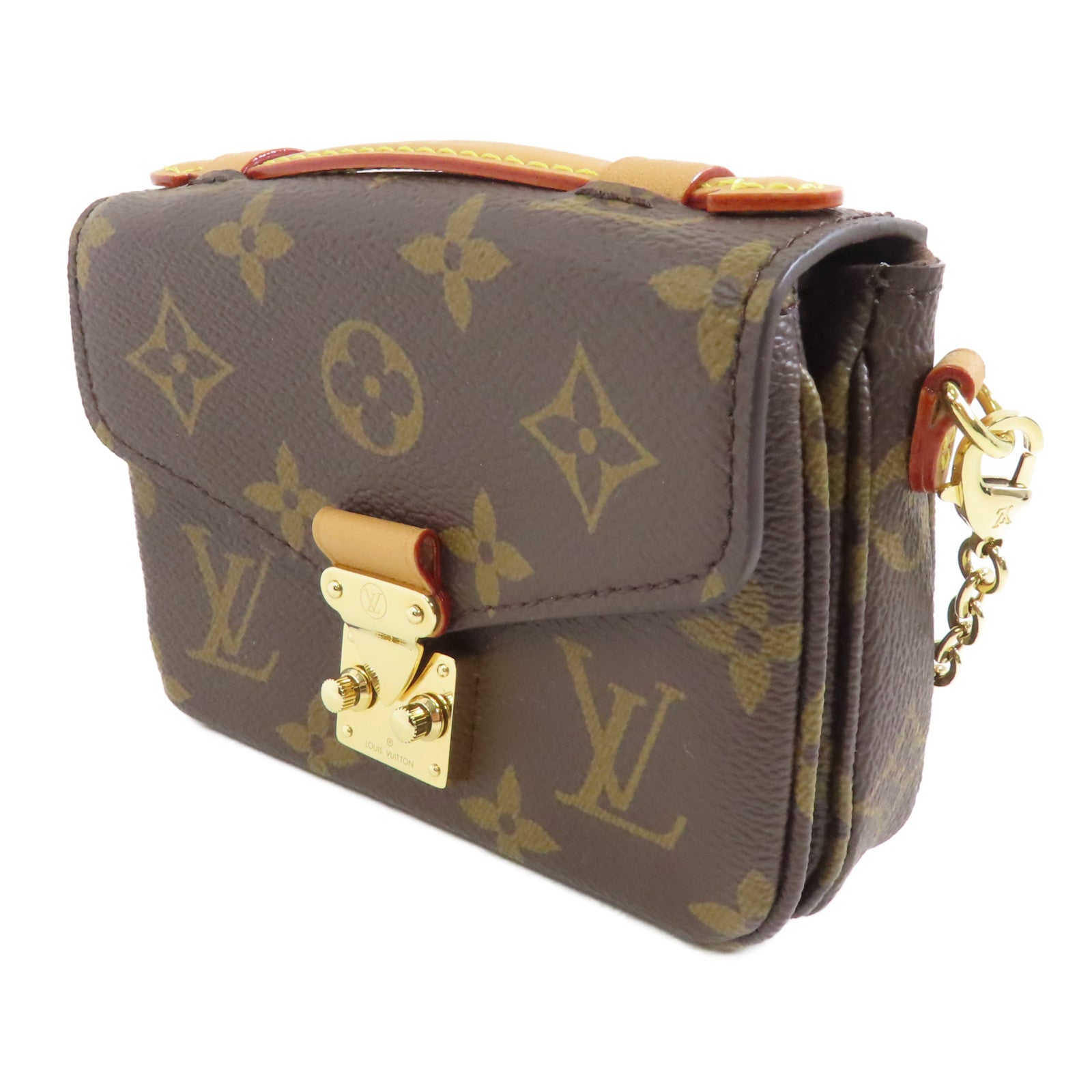 LOUIS VUITTON (PRICE DOWN) LV GHW Micro Metis 2way Shoulder Bag M81267 Monogram Brown