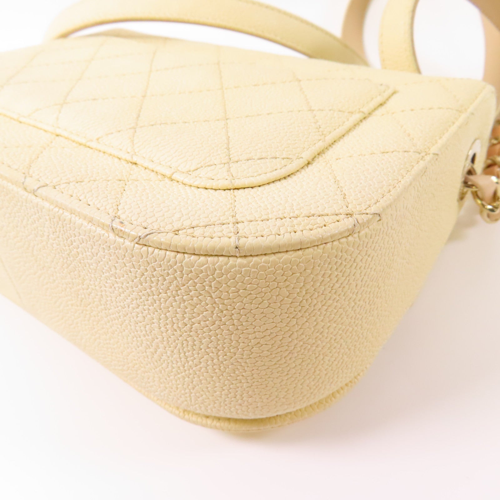 CHANEL 皮革Shoulder Bag金扣手挽肩背兩用袋