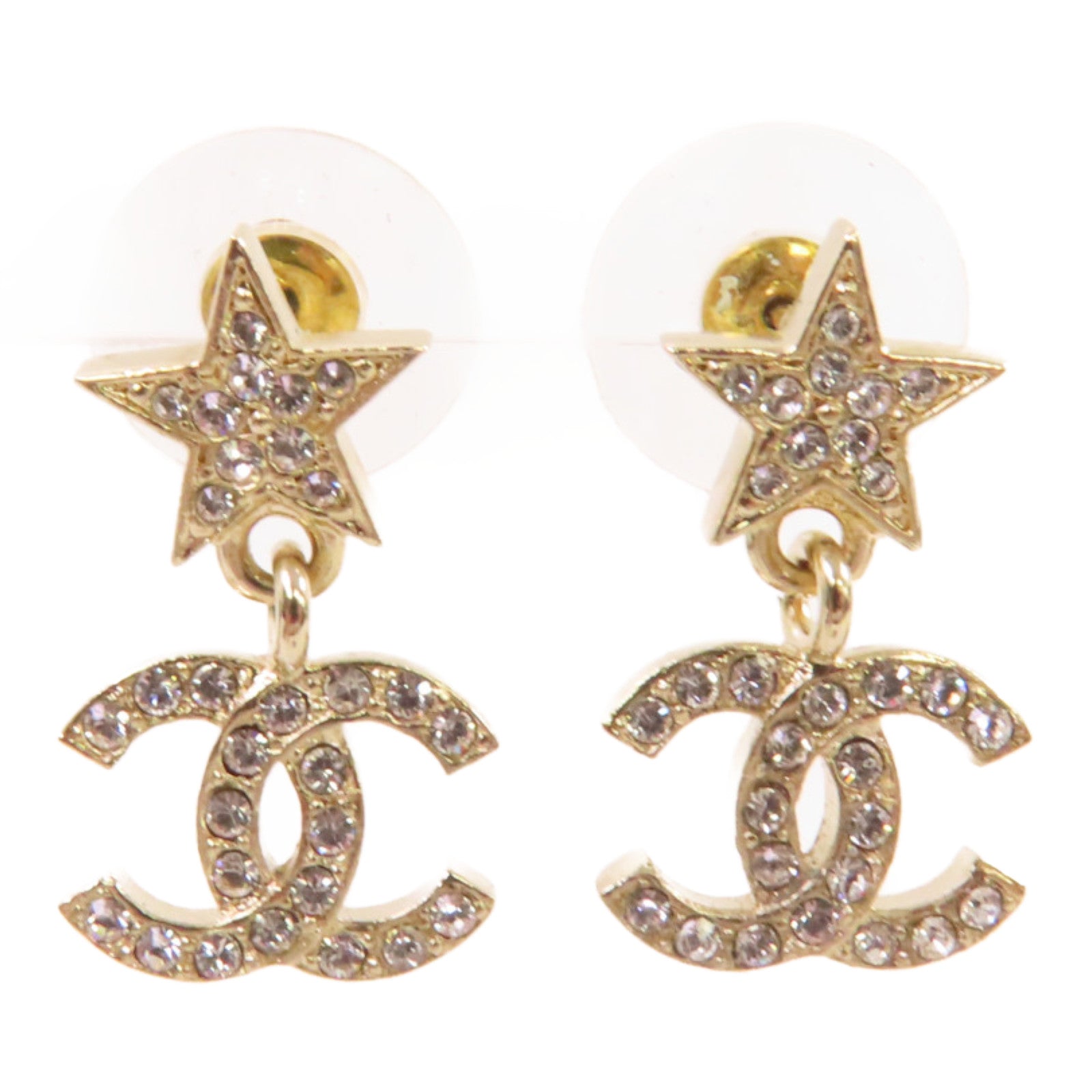 CHANEL 金屬CC Star Earrings耳環