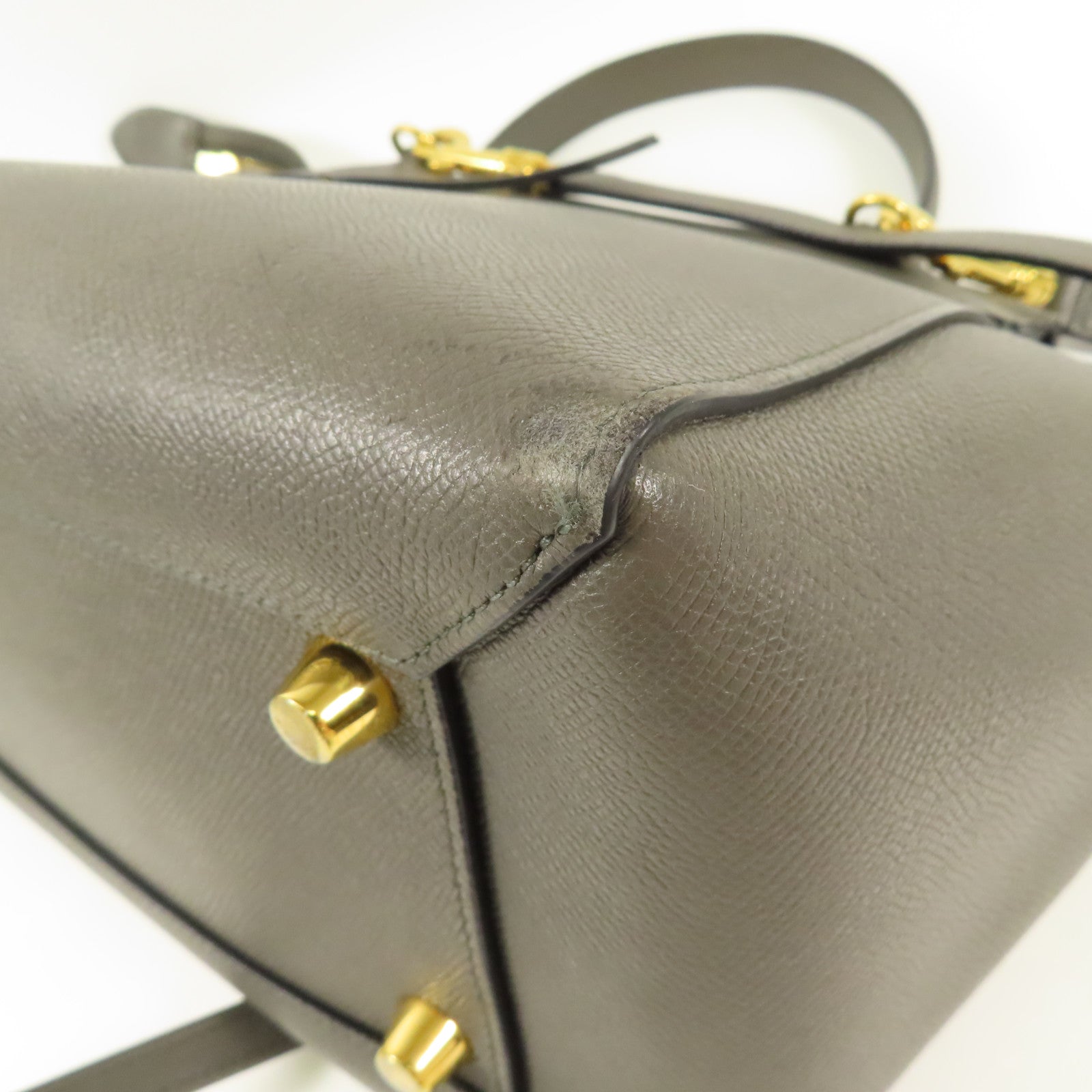 CELINE 牛皮皮革Mini Belt Bag金扣手挽肩背兩用袋