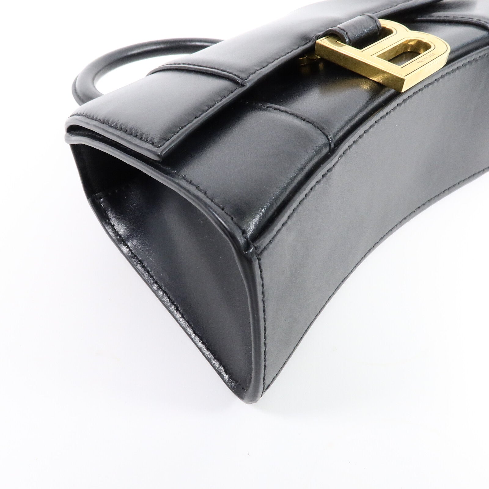 BALENCIAGA 牛皮皮革Hourglass XS手挽肩背兩用袋