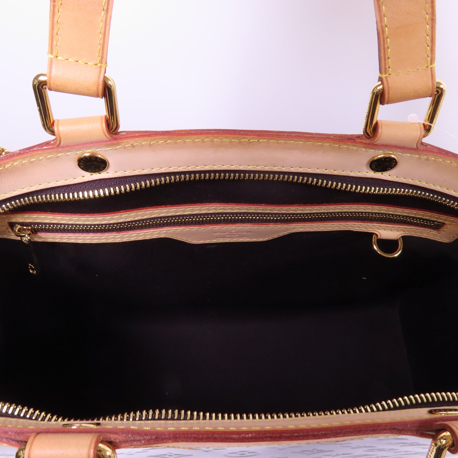 LOUIS VUITTON Vernis Brea MM金扣手挽肩背兩用袋Rouge Fauviste