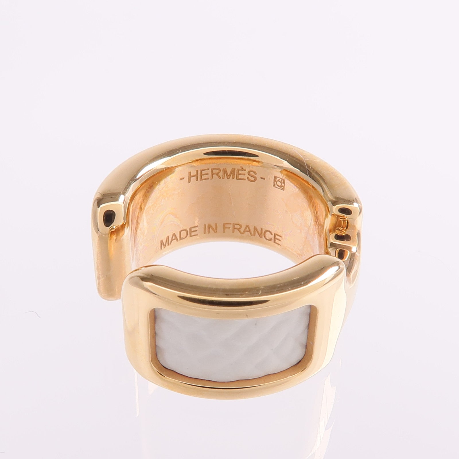 HERMES 金屬/Epsom皮革Olympe Ear Cuff耳夾