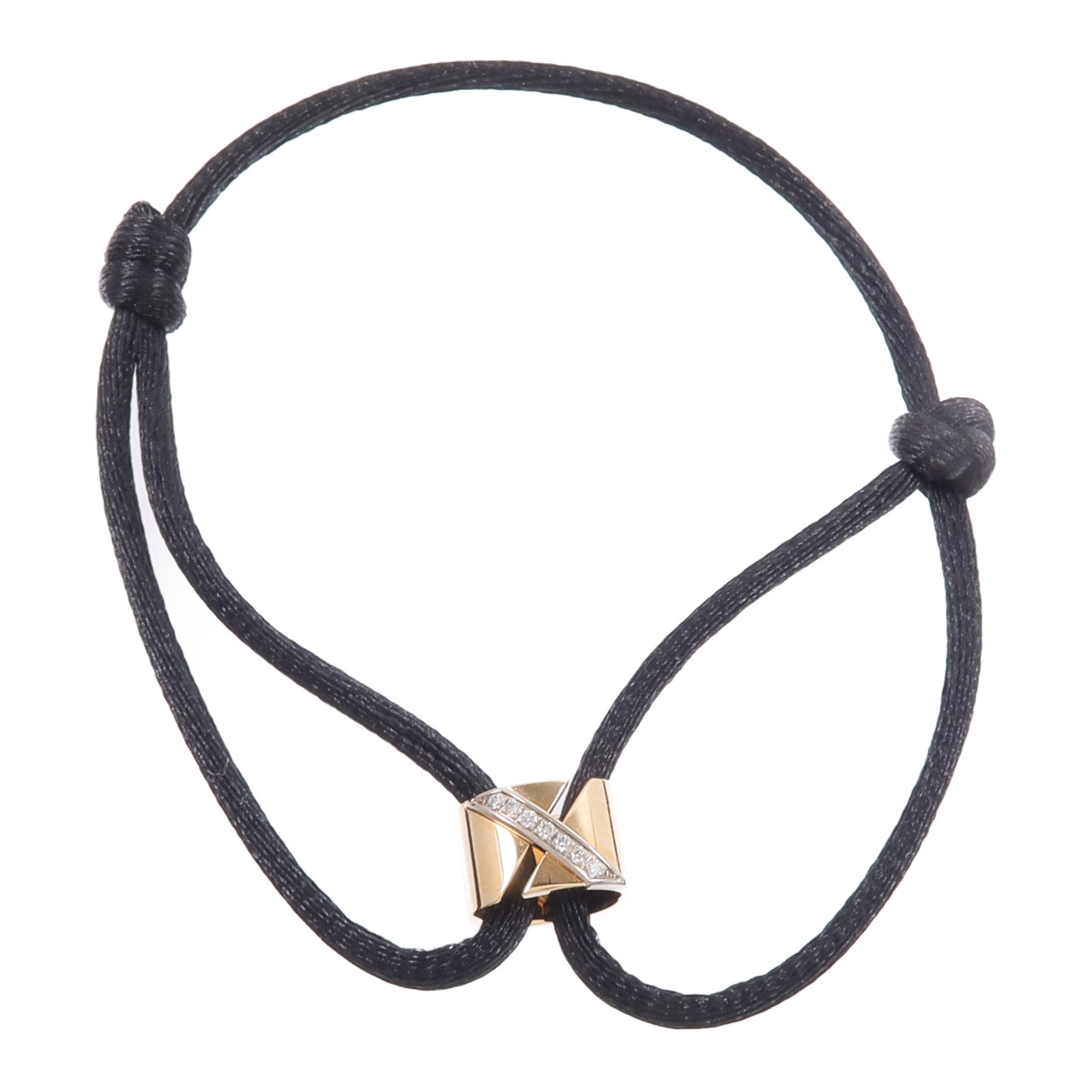 Chaumet 18K玫瑰金Liens Evidence鑽石手繩