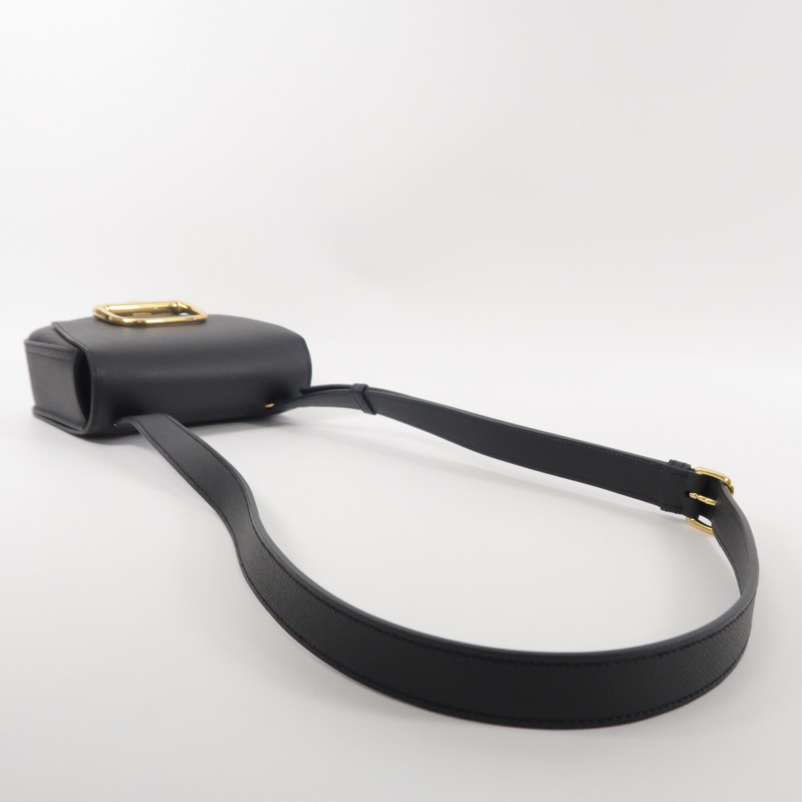 HERMES Epsom皮革Della Cavalleria Mini肩背袋Noir