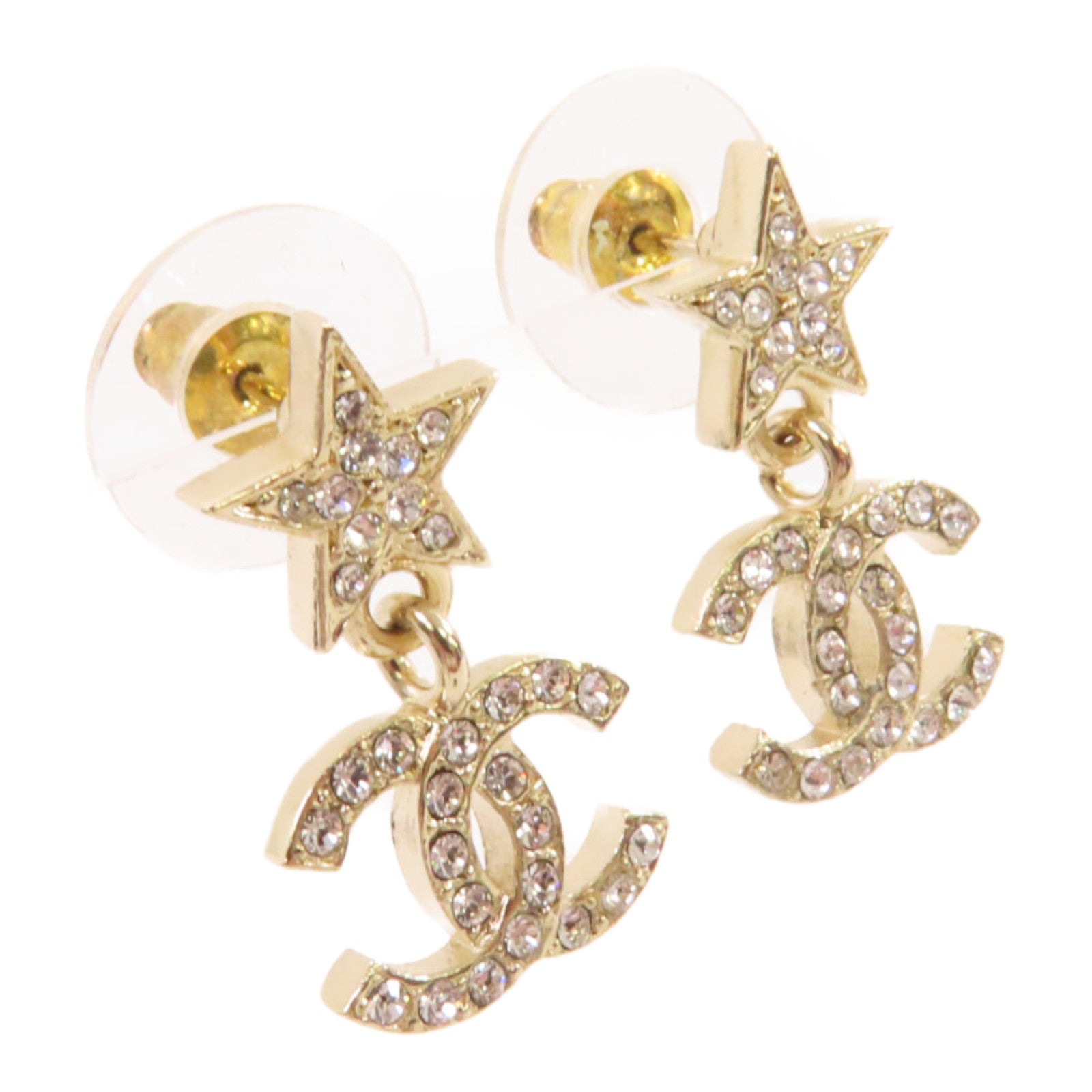 CHANEL 金屬CC Star Earrings耳環