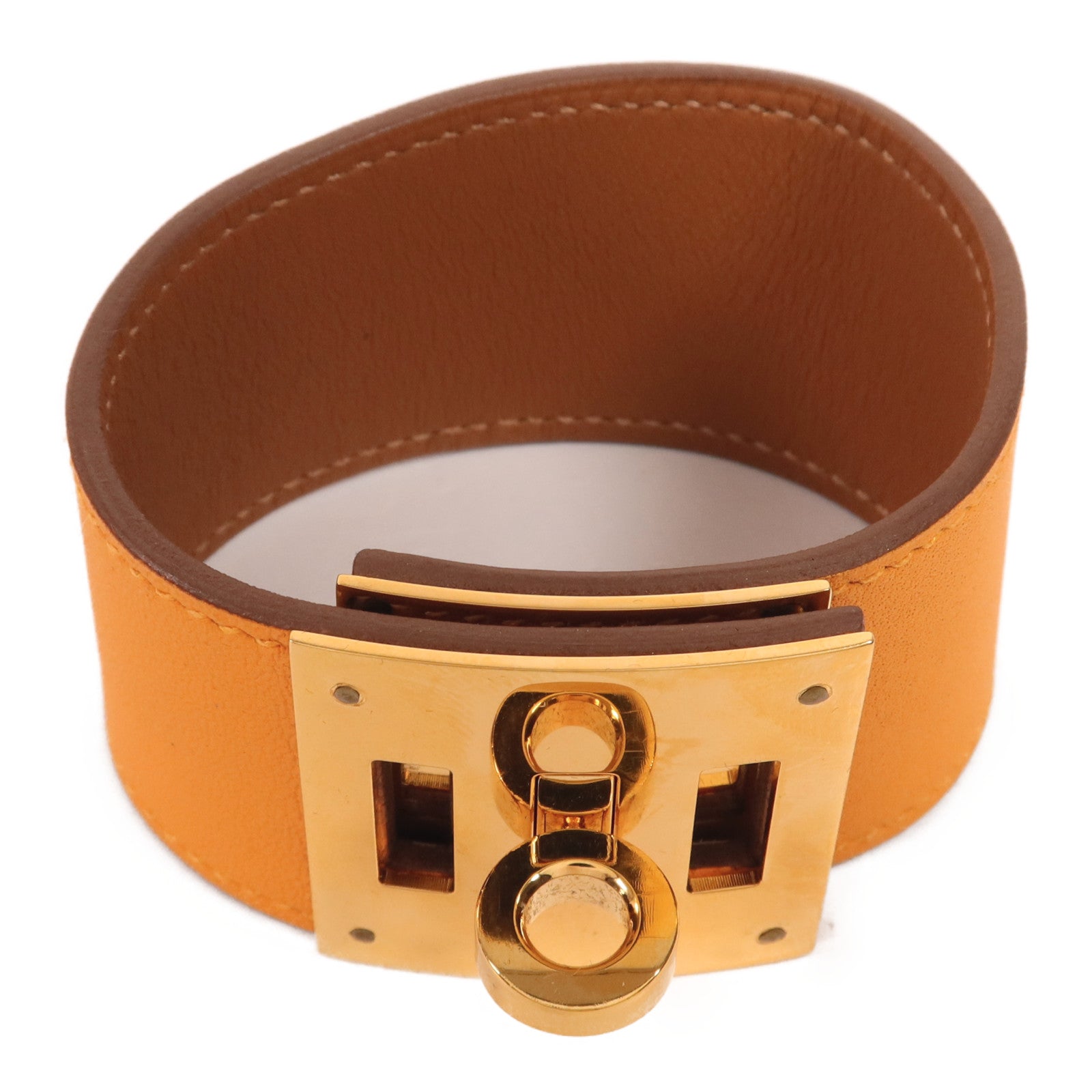 HERMES Swift皮革Kelly Dog金扣手帶