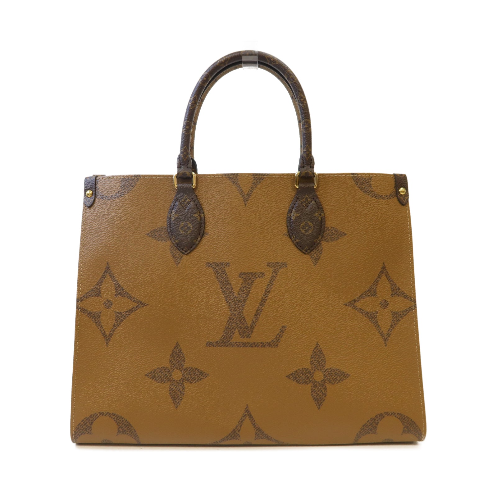 LOUIS VUITTON **【激減優惠】Monogram Giant On The Go MM金扣肩背袋啡色