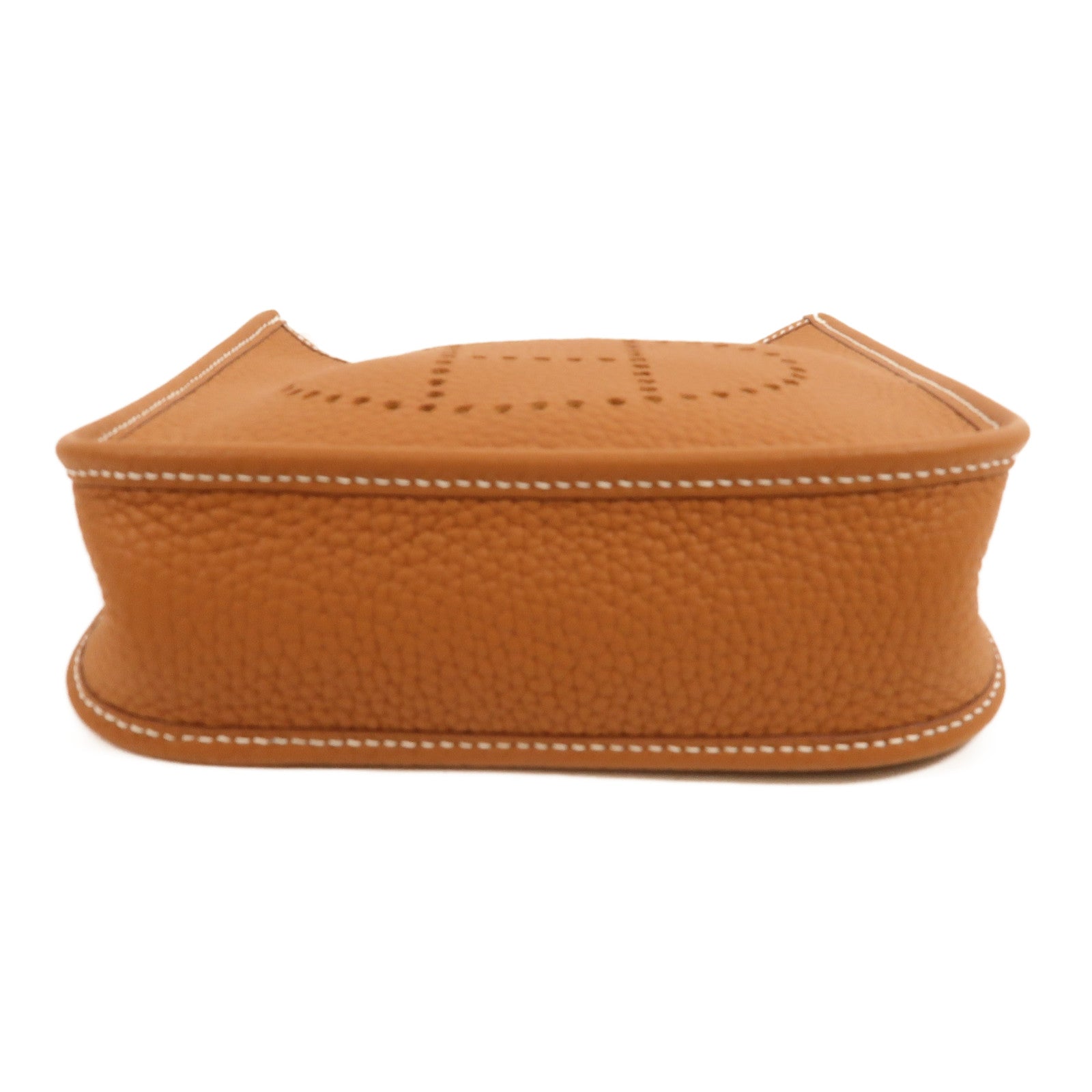 HERMES Clemence皮革Evelyne TPM肩背袋Gold
