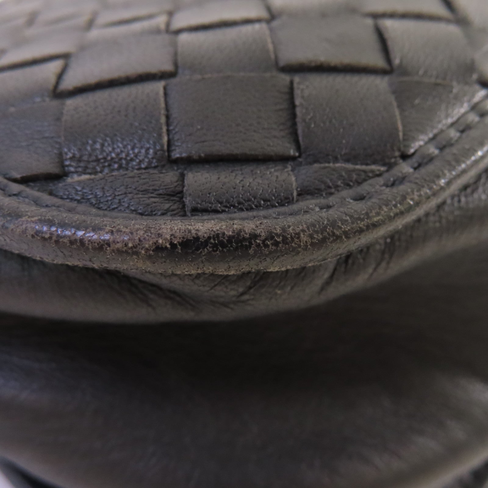 BOTTEGA VENETA 【激減優惠】織紋皮革Shoulder Bag肩背袋黑色